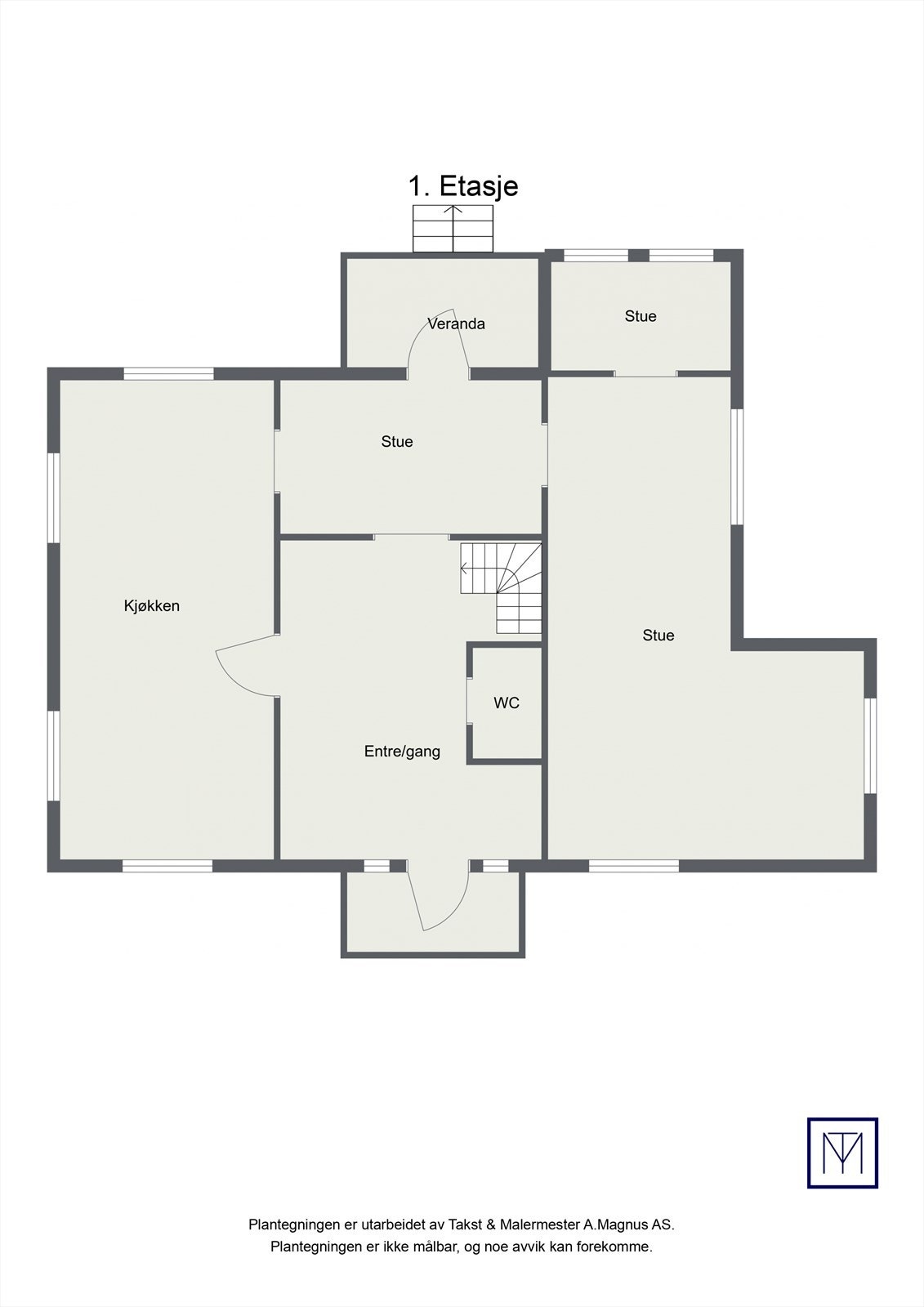 Plantegning 1.etasje Galleribilde