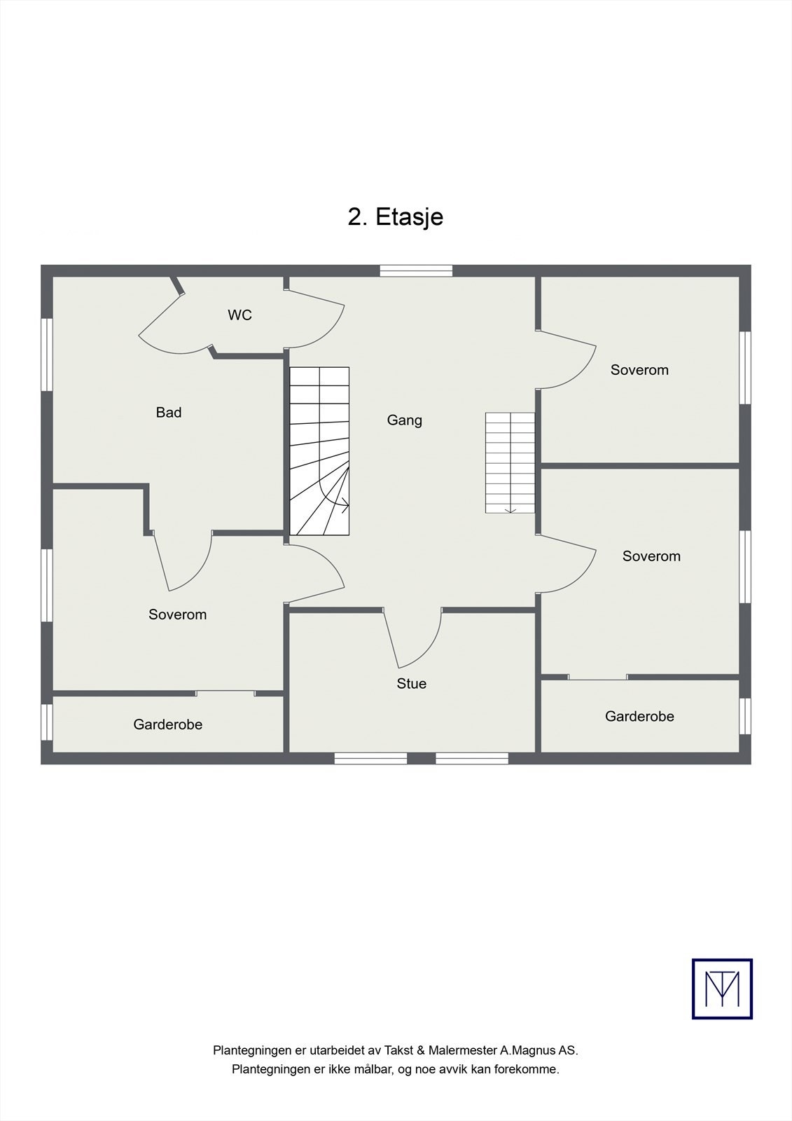 Plantegning 2.etasje Galleribilde