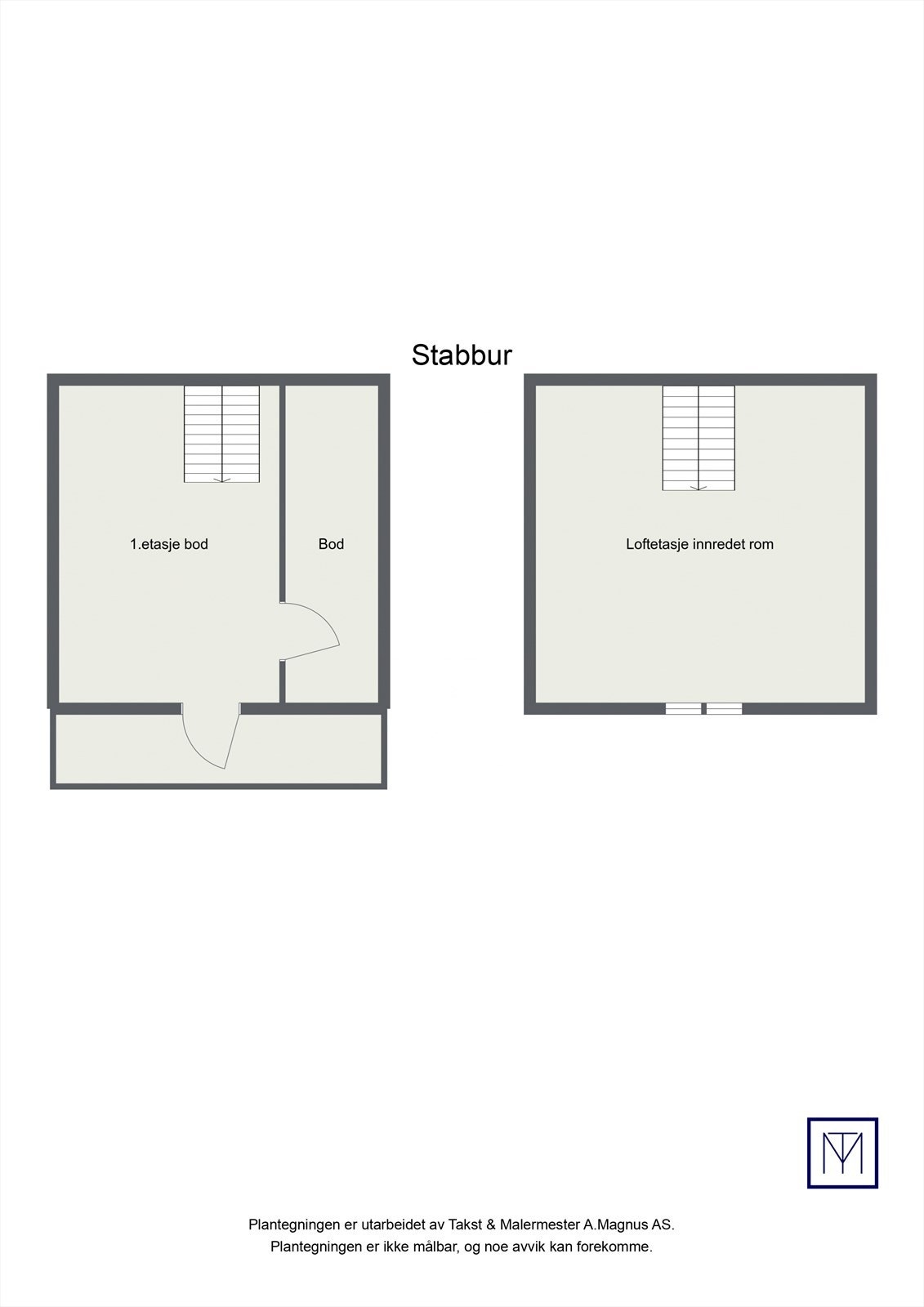 Plantegning stabbur Galleribilde