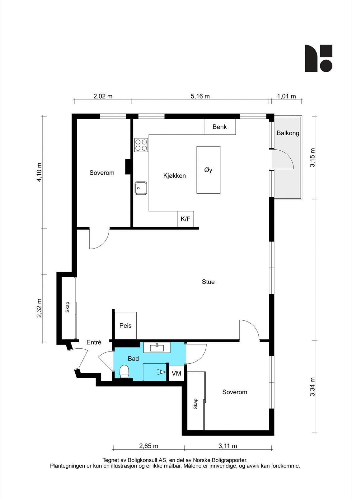 Plantegning Galleribilde