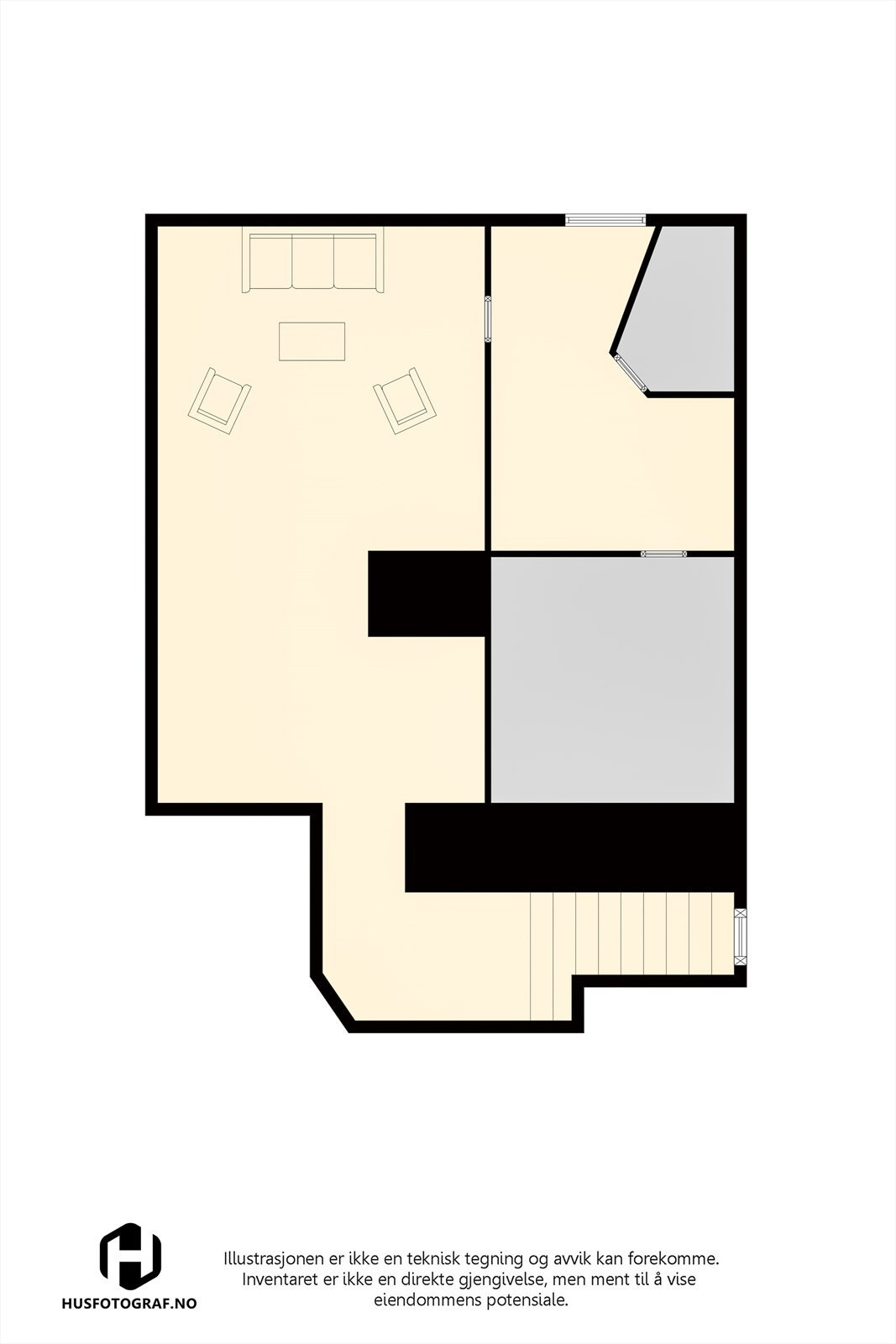 U. etg. /kjeller. Galleribilde