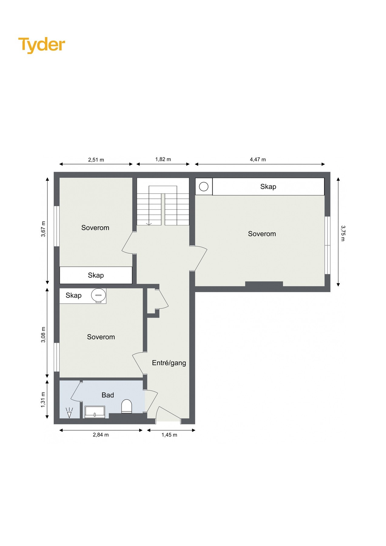 Plantegning - 3. etasje. Galleribilde