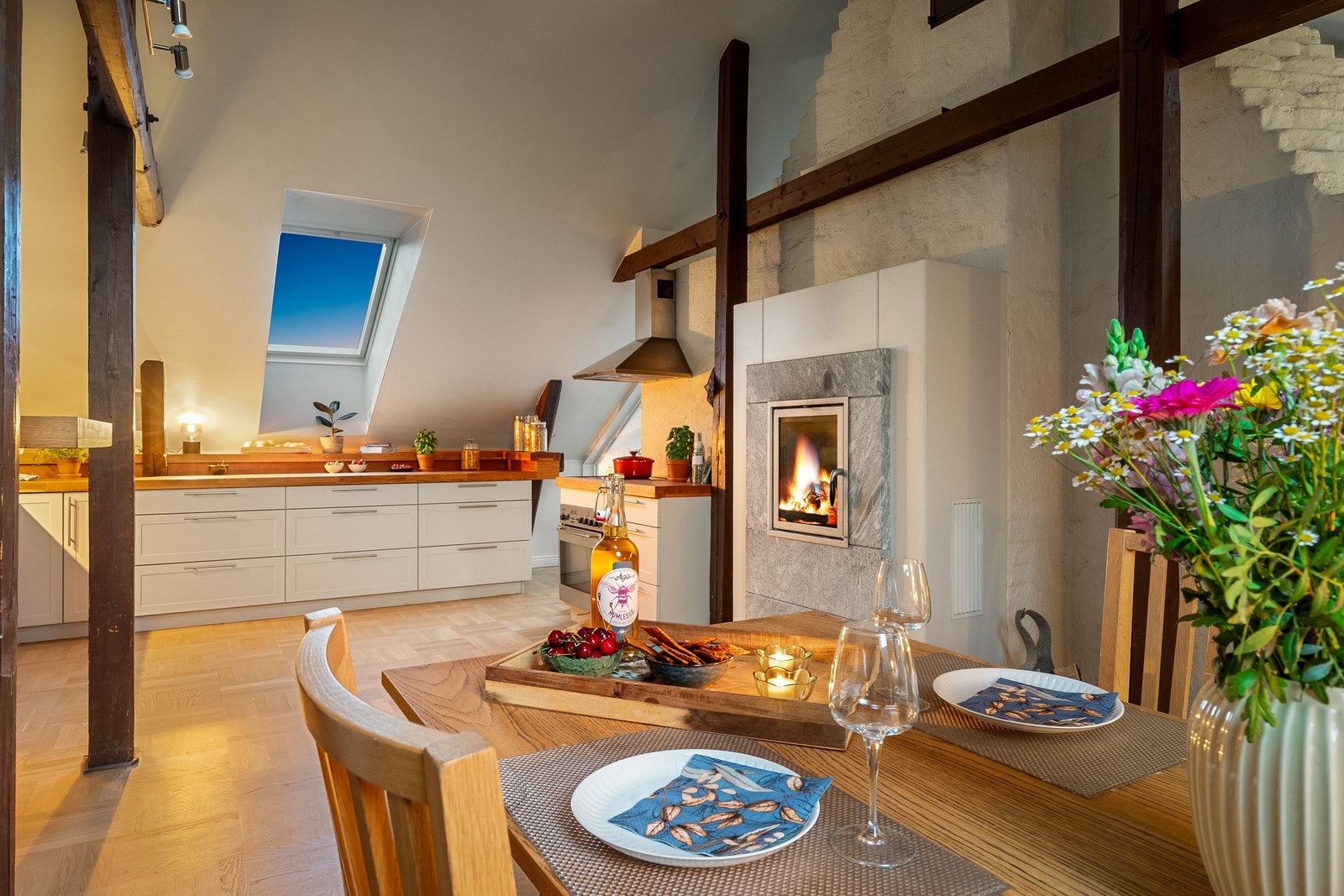 Peisovnen bidrar til varme på kalde høst- og vinterdager. Galleribilde