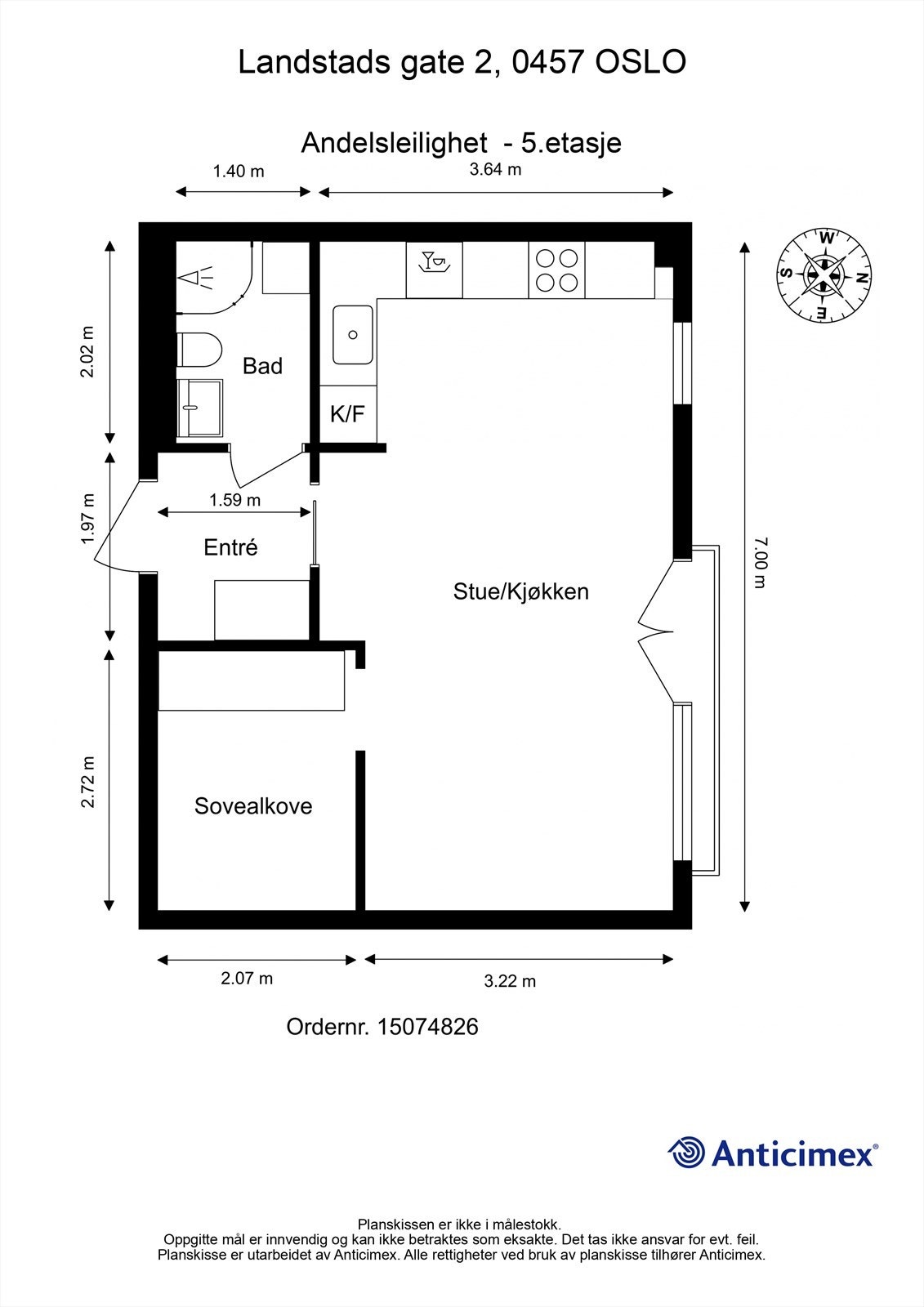 Plantegning 5 etg Galleribilde
