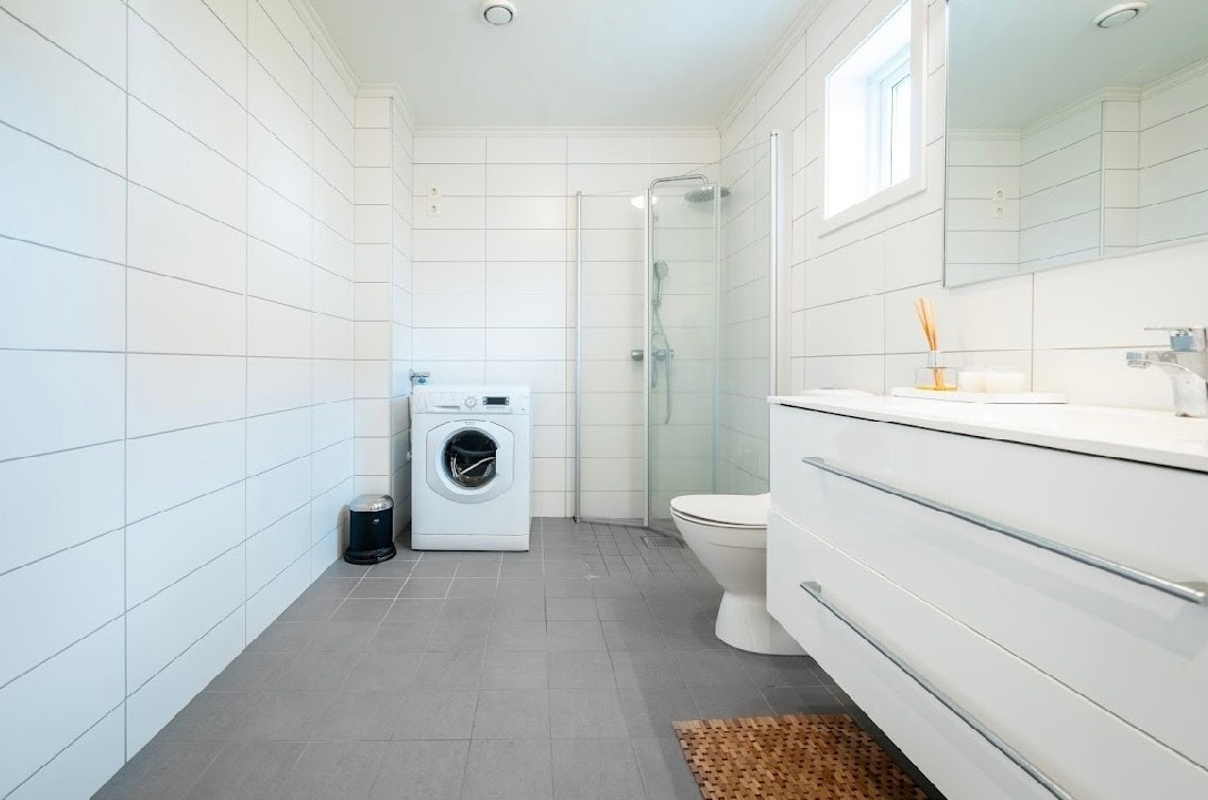 Opplegg for vaskemaskin. Galleribilde