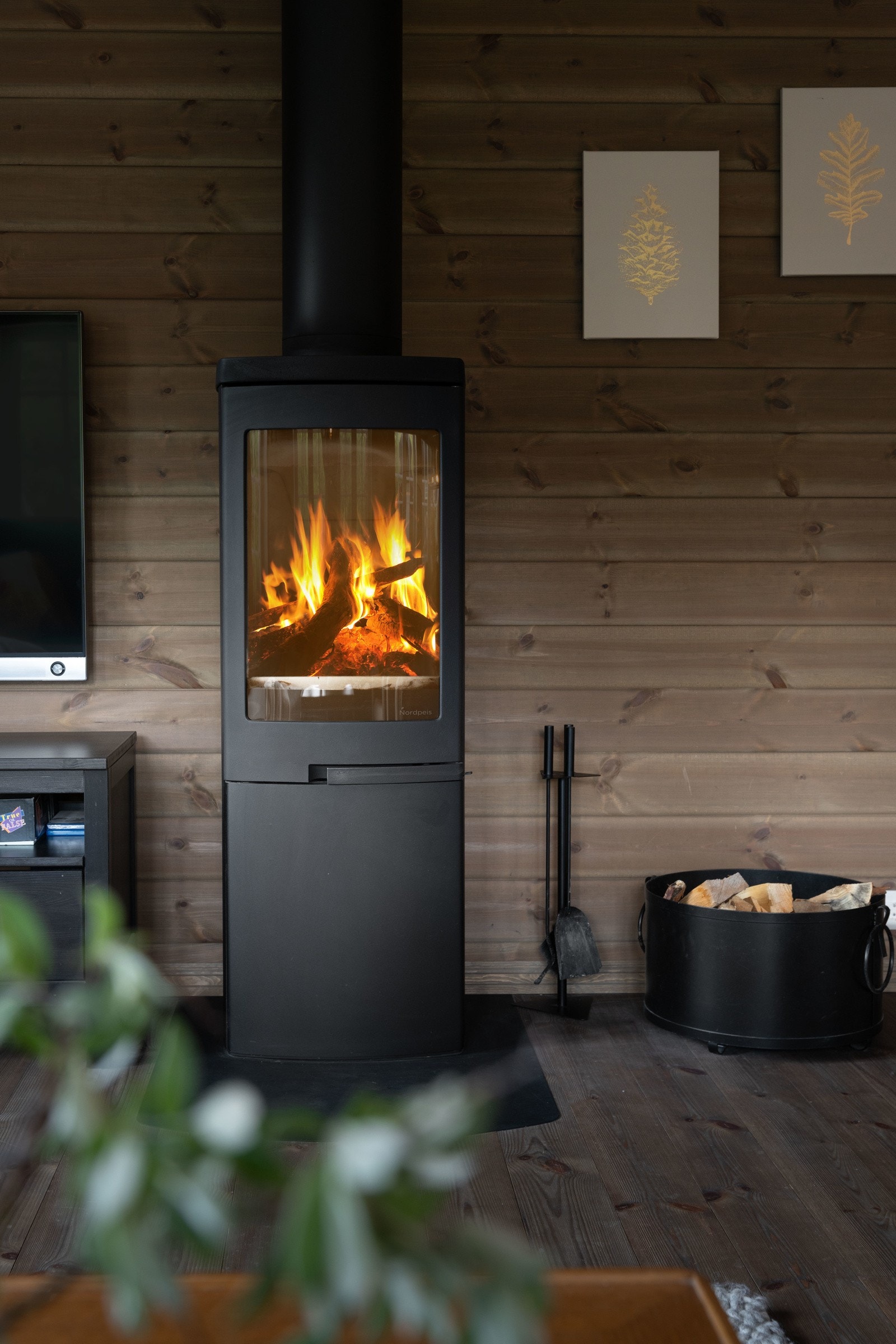 Detaljbilde peisovn. Galleribilde