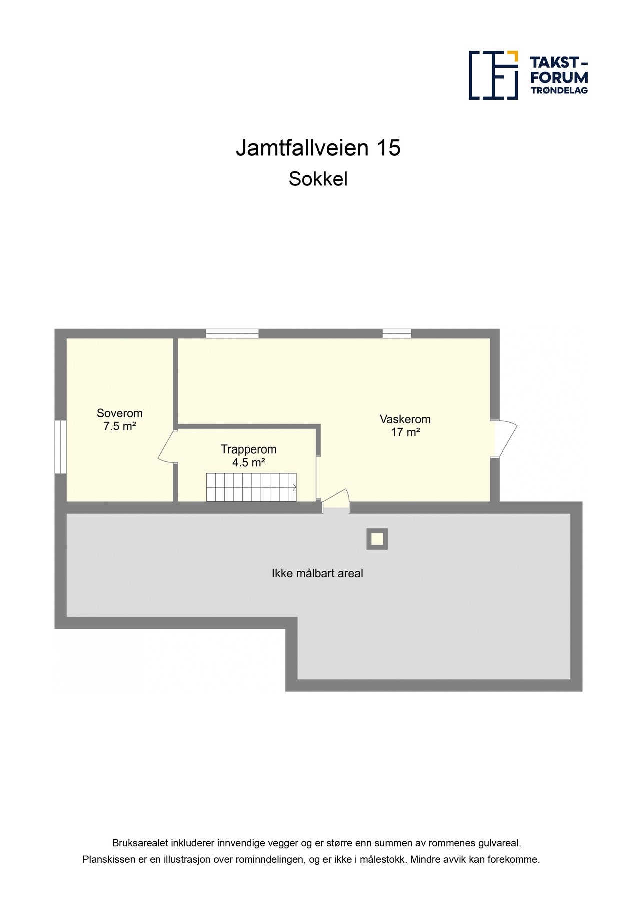 Planskisse sokkel. Galleribilde