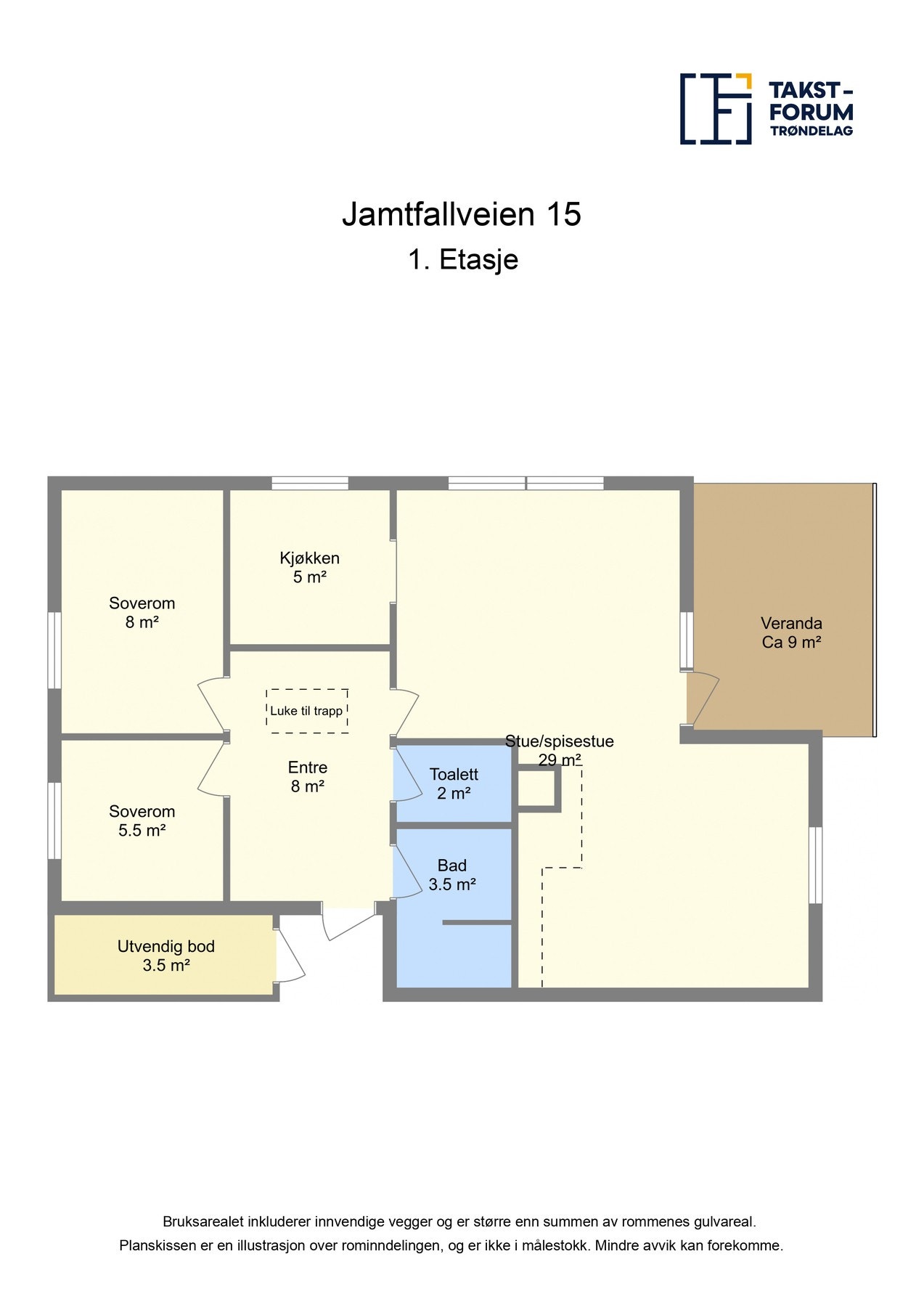 Planskisse 1.etasje Galleribilde