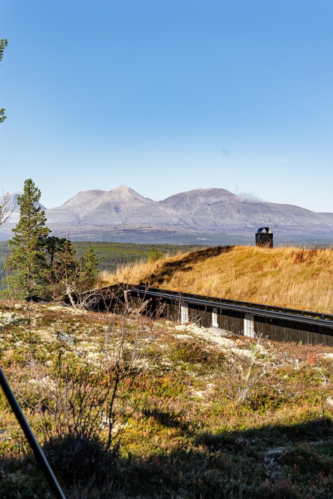 Her ligger du høyt i terrenget med nydelig utsikt til Sølenfjellet og andre fjell i nærområdet. Denne utsikten går du aldri lei av! Galleribilde
