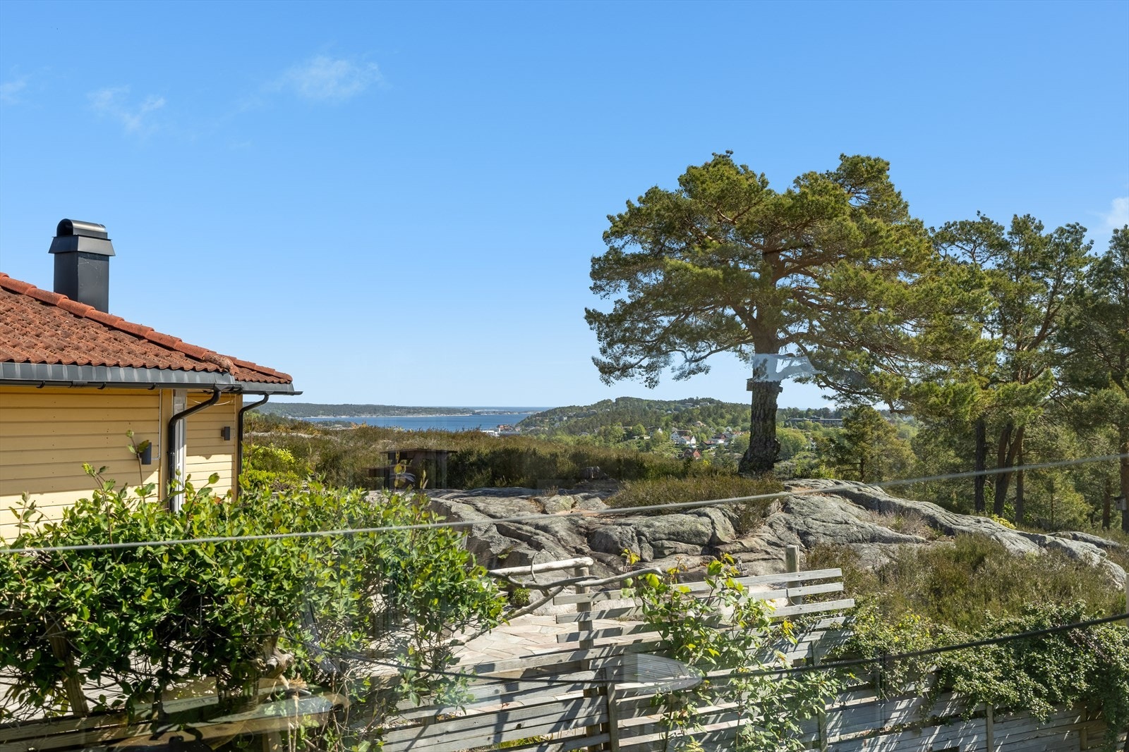 Utsikt fra terrassen Galleribilde