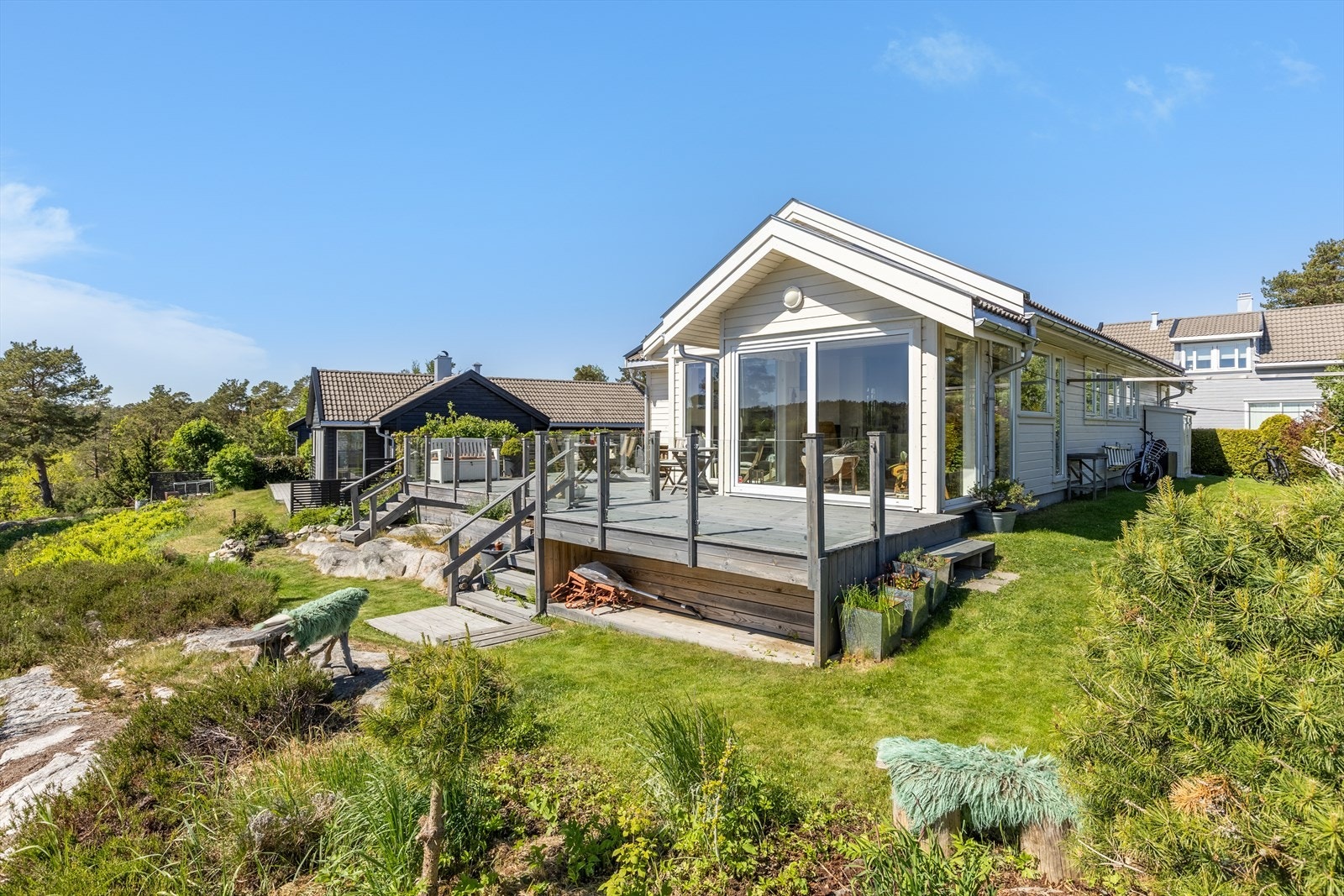 Tilbygg fra 2017 i tilknytning av stuen Galleribilde