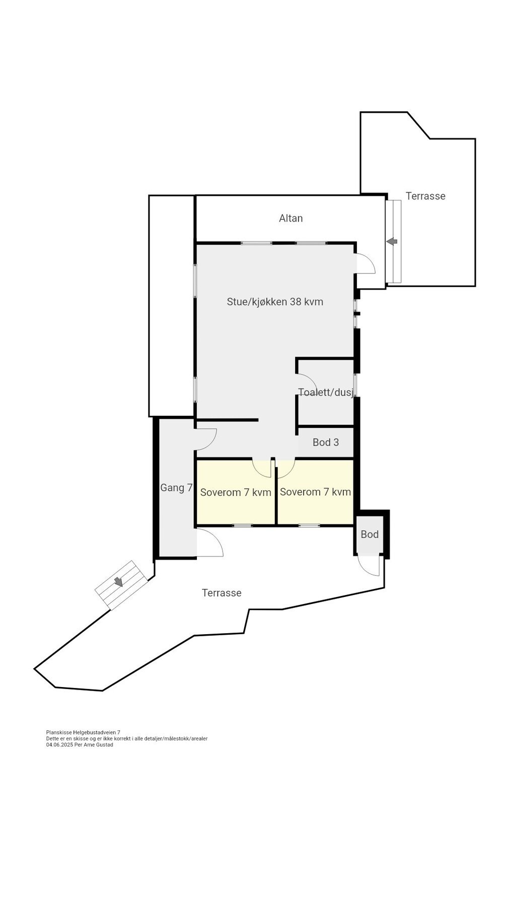 Planskisse Galleribilde