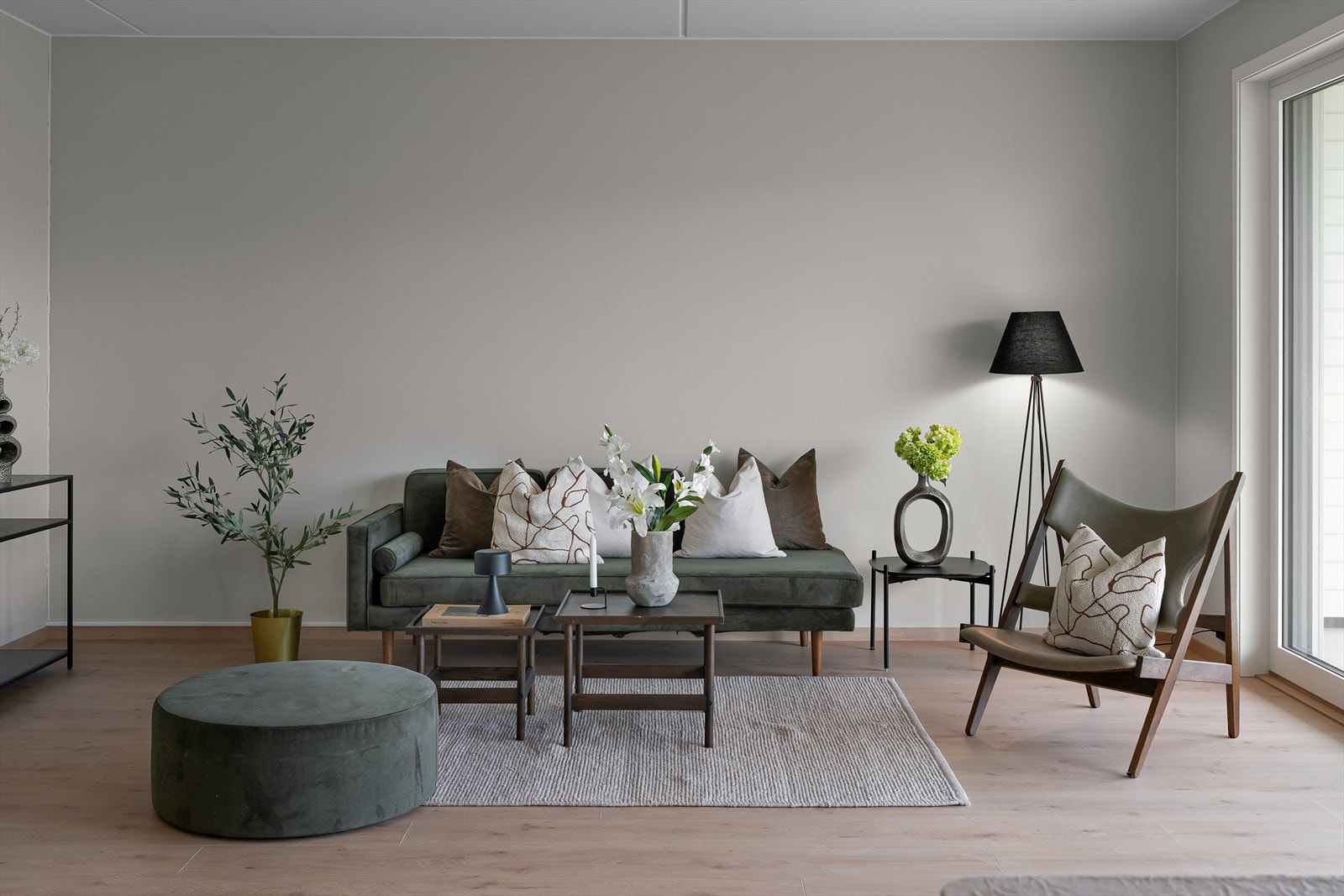 En lekker, påkostet og nyoppført leilighet med en attraktiv og barnevennlig beliggenhet på Ganddal. Galleribilde