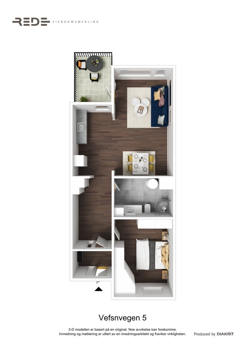 Plantegning med møblerings forslag. Galleribilde