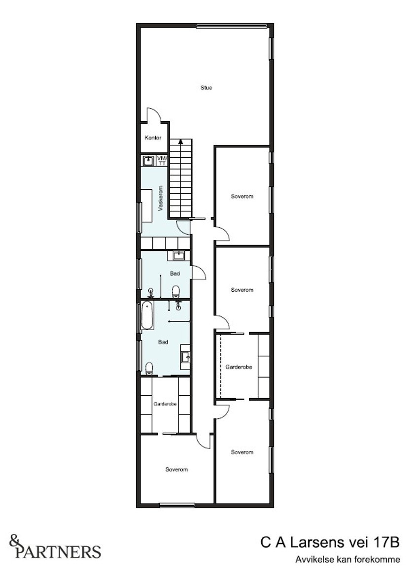 Plantegning 2. etasje Galleribilde