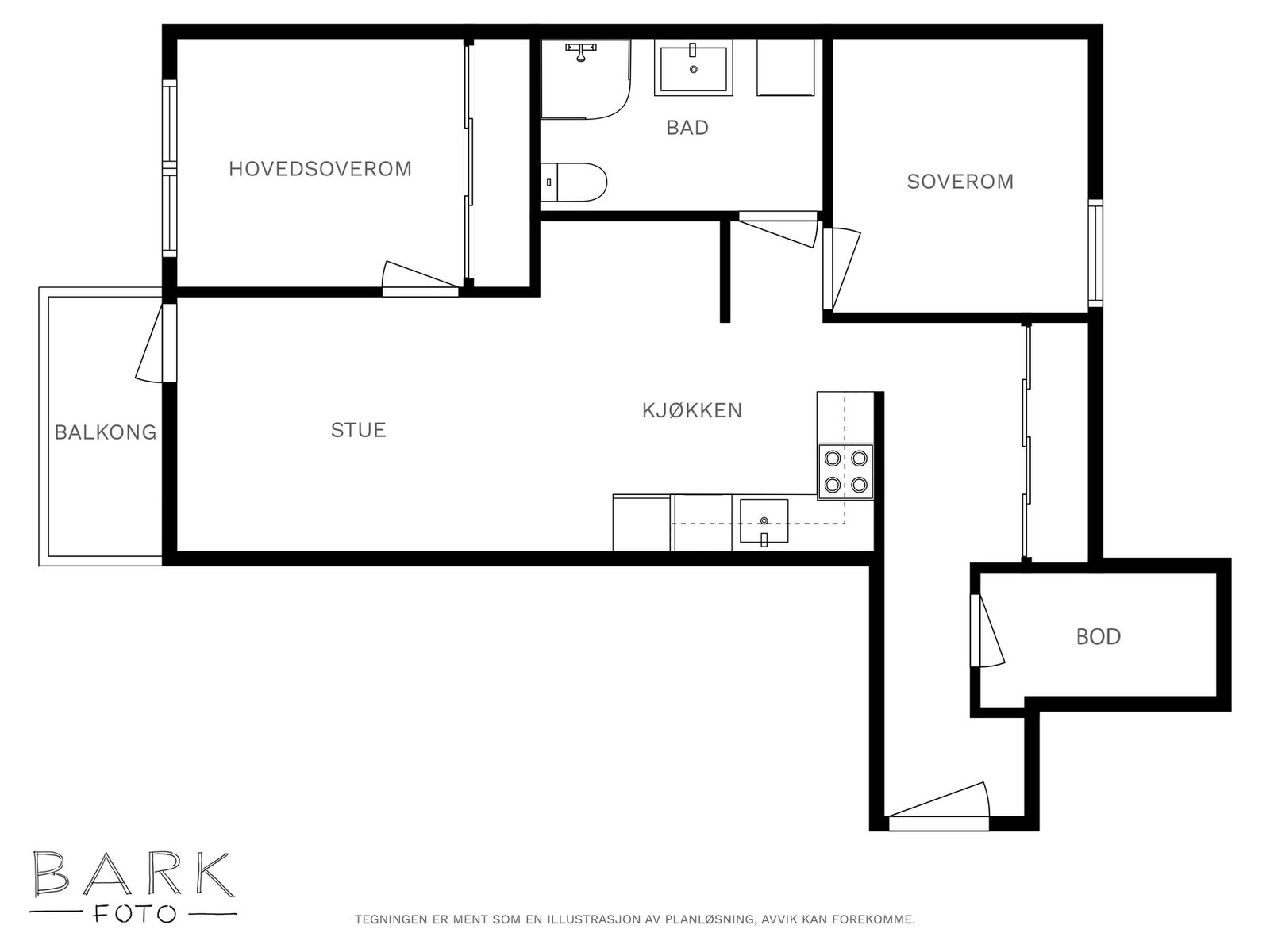 Plantegning - 4. etasje Galleribilde