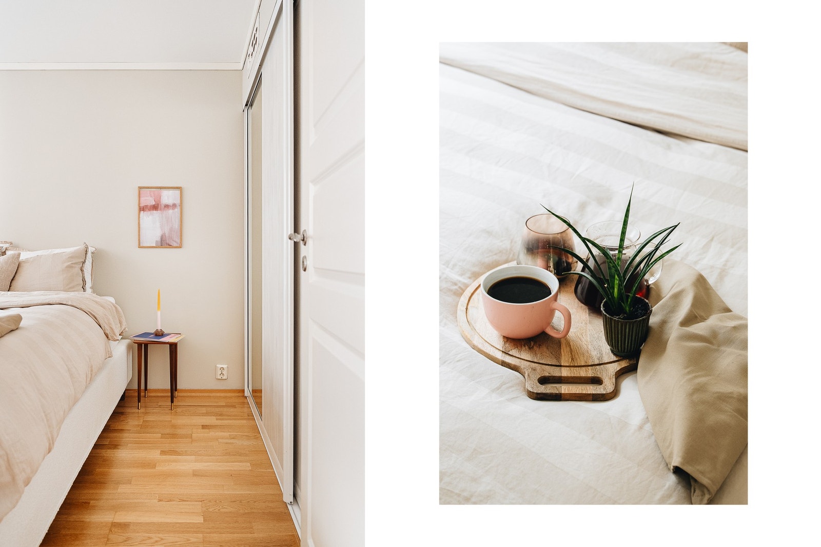 Hovedsoverommet måler 9,29 kvadratmeter. Rommet har et innebygget garderbobeskap Galleribilde