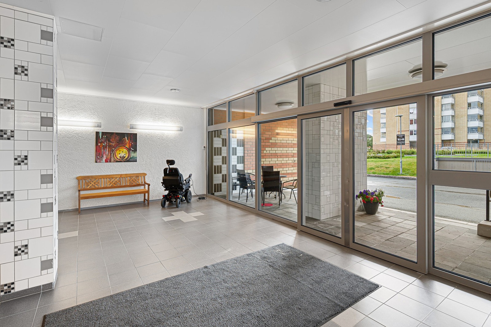 Blokken har et felles vaskerom i 1. etasje. Galleribilde