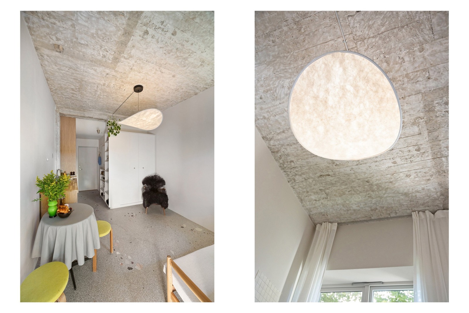 Renoveringen tar utgangspunkt i funkisstilen fra byggeåret. Det er helstøpt terrazzogulv med gulvvarme, med et historisk vink til de originale terrazzo-belagte trappeoppgangene i bygget for øvrig - som er klassisk for denne stilperioden. Galleribilde