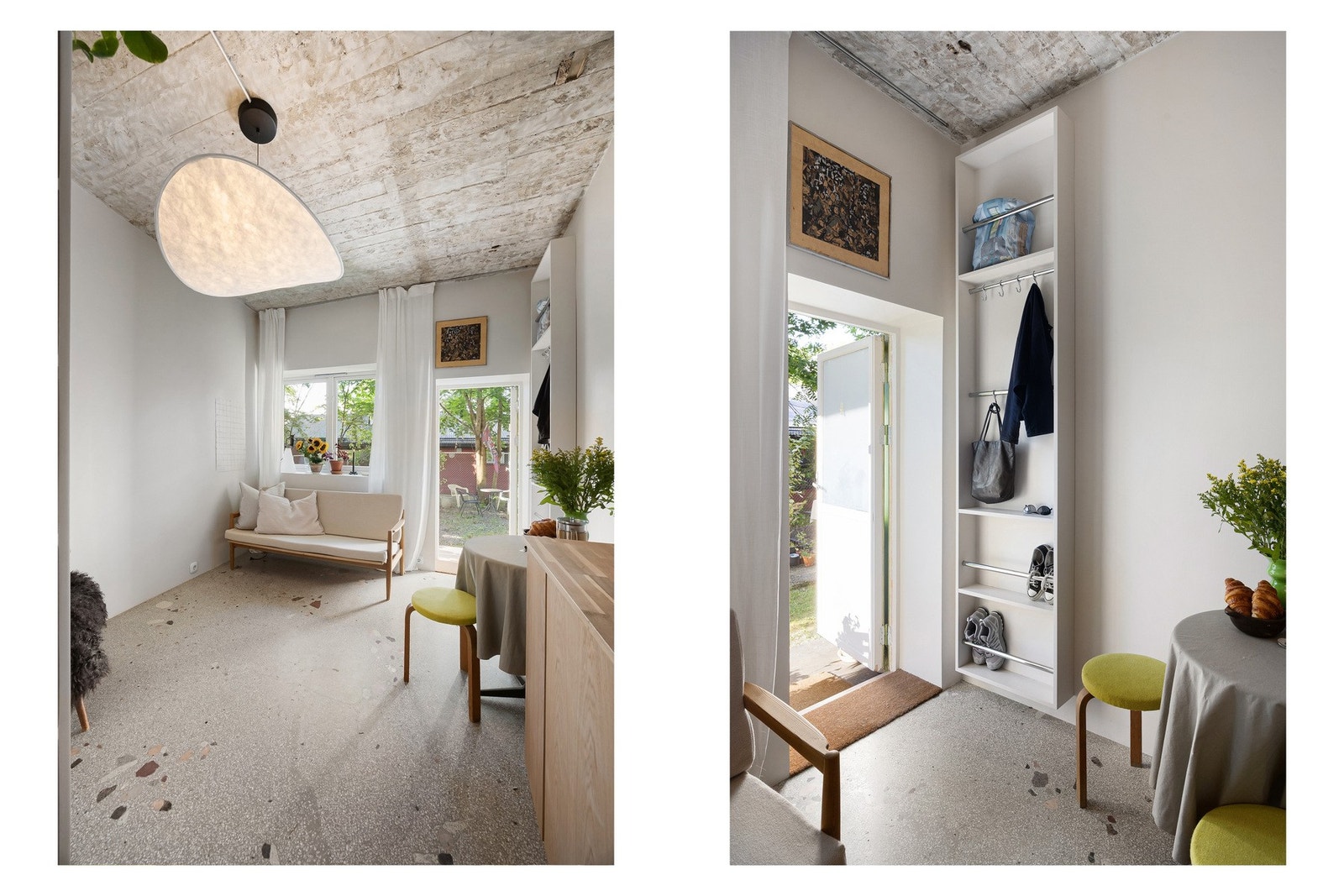 Det store vinduet sammen med balkongdøren, sørger for rikelig med lysinnslipp og bidrar til at boligen oppleves større. Galleribilde