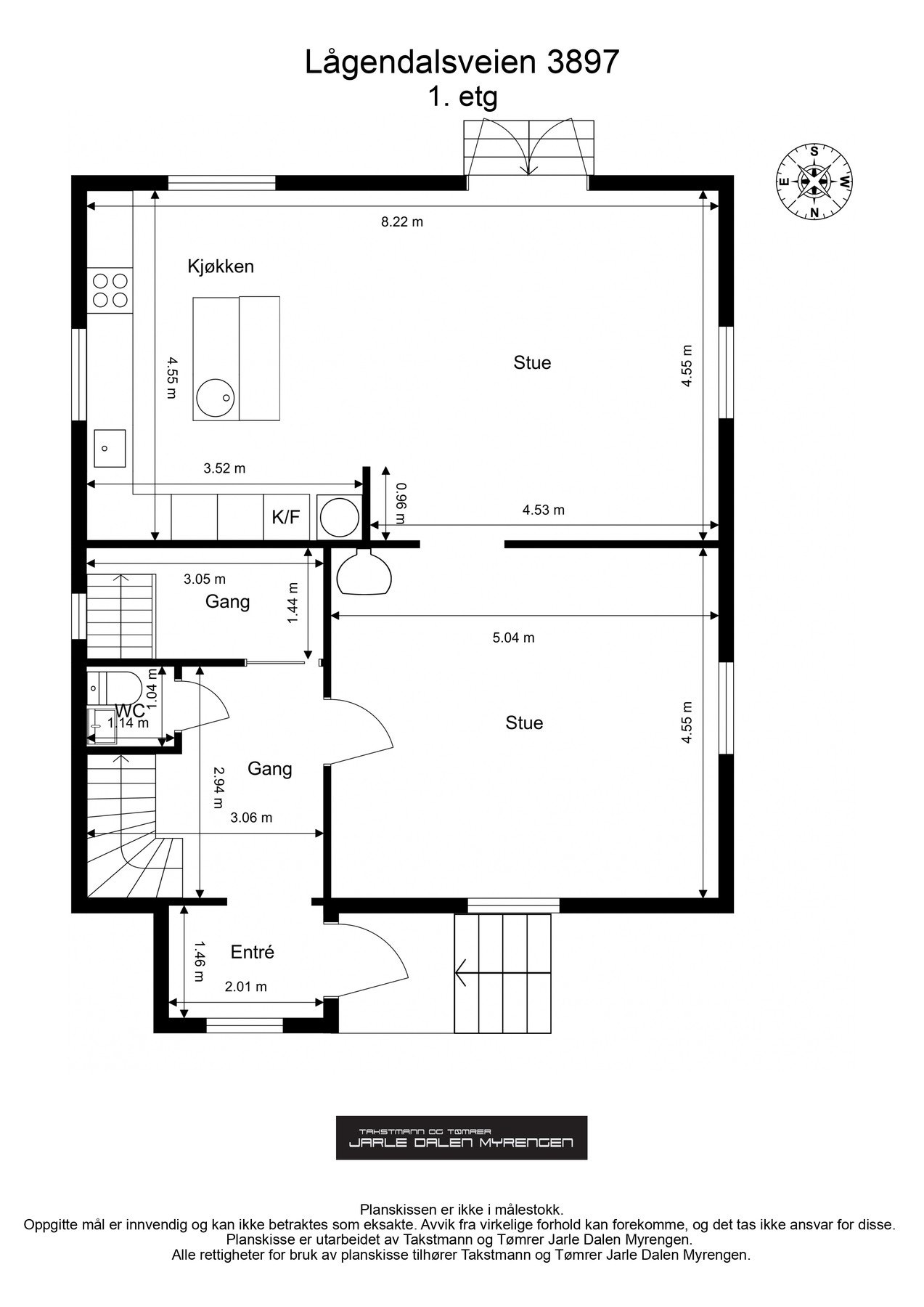 Plantegning 1. etasje. Galleribilde