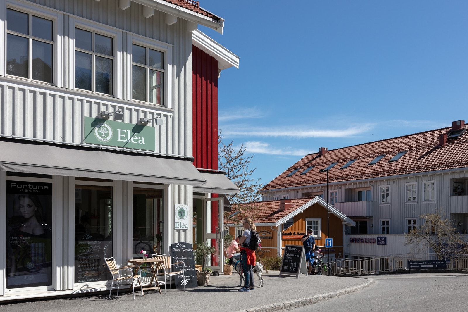 Elea serverer nydelig gresk mat. Galleribilde