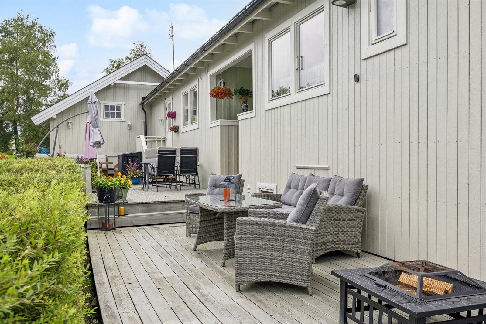 Leiligheten mot sør er på 99 kvm BRA-I. Galleribilde