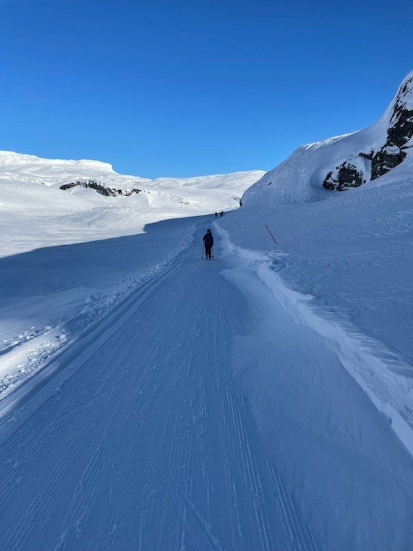 Det er flere flotte preparerte langrennsløyper som passer godt for både unge og voksne. Galleribilde