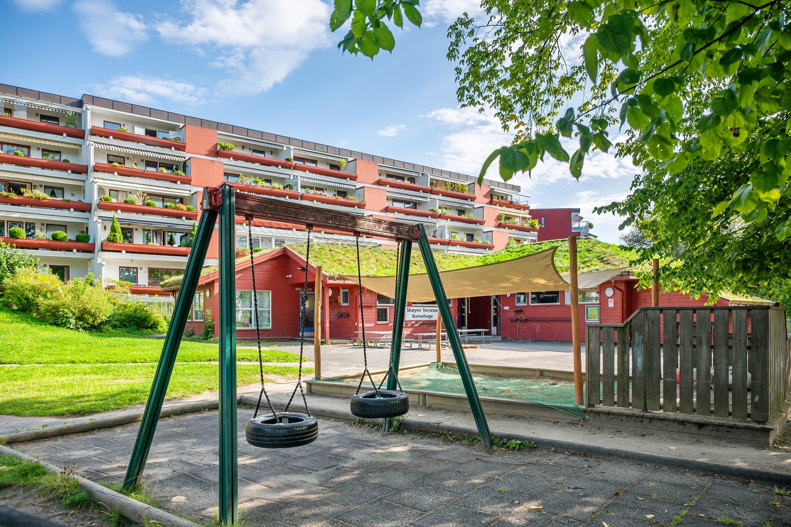 Det er gangavstand til flere barnehager i nærområdet. Her, Skøyen Terrasse barnehage. Galleribilde