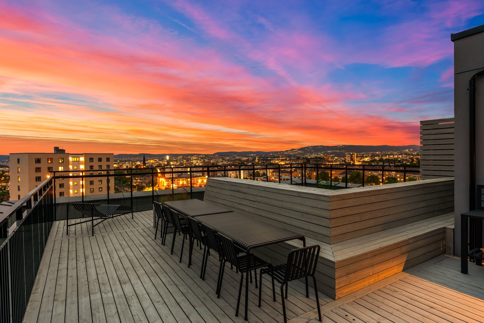 Felles takterrasse. Galleribilde