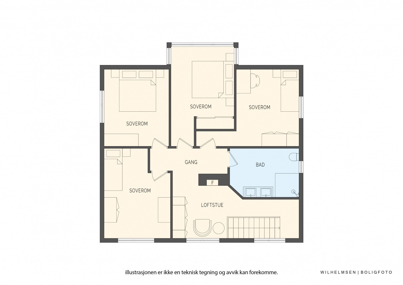 - Planløsning 2.etasje - Galleribilde