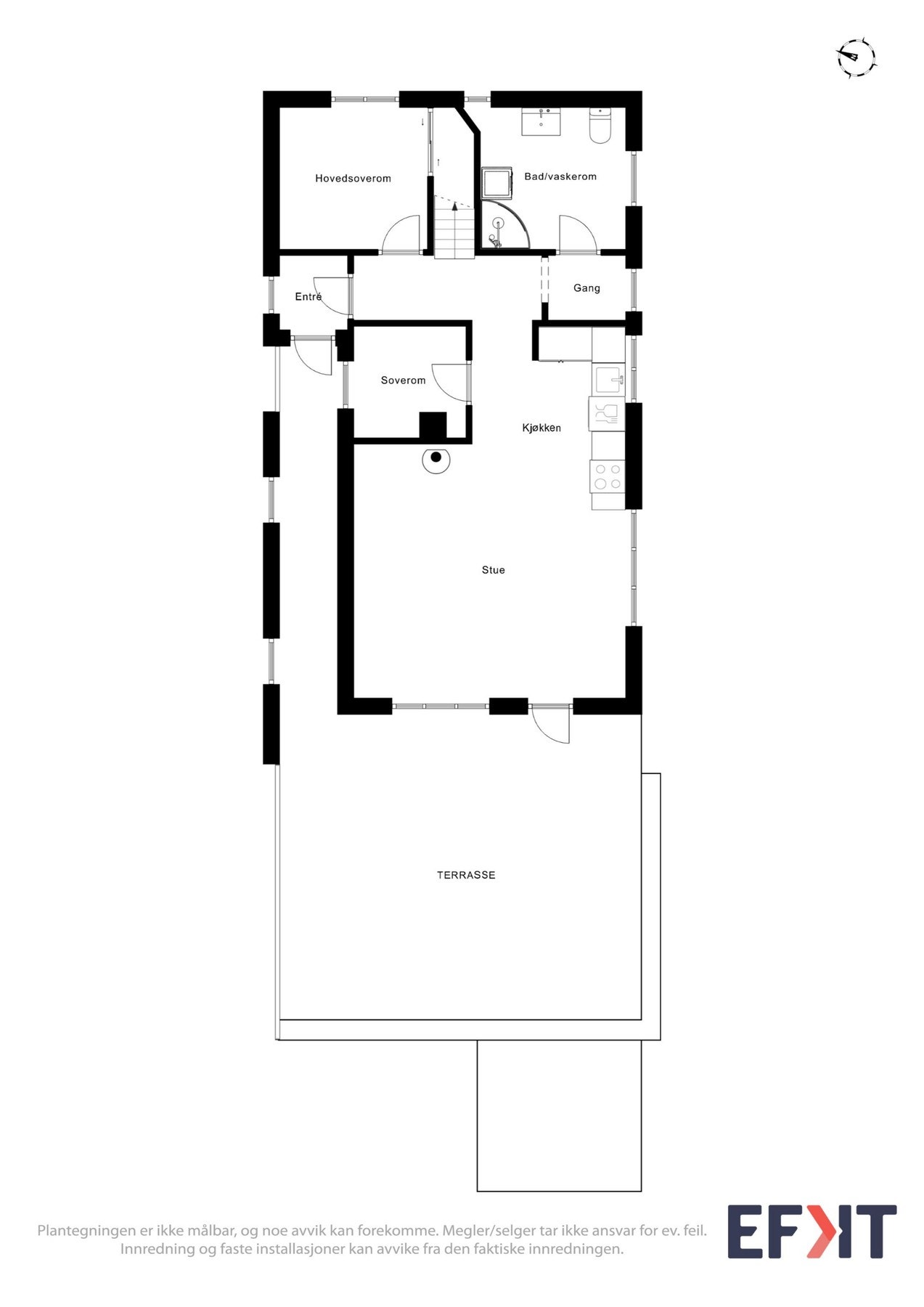 Planskisse - 1.etg Galleribilde
