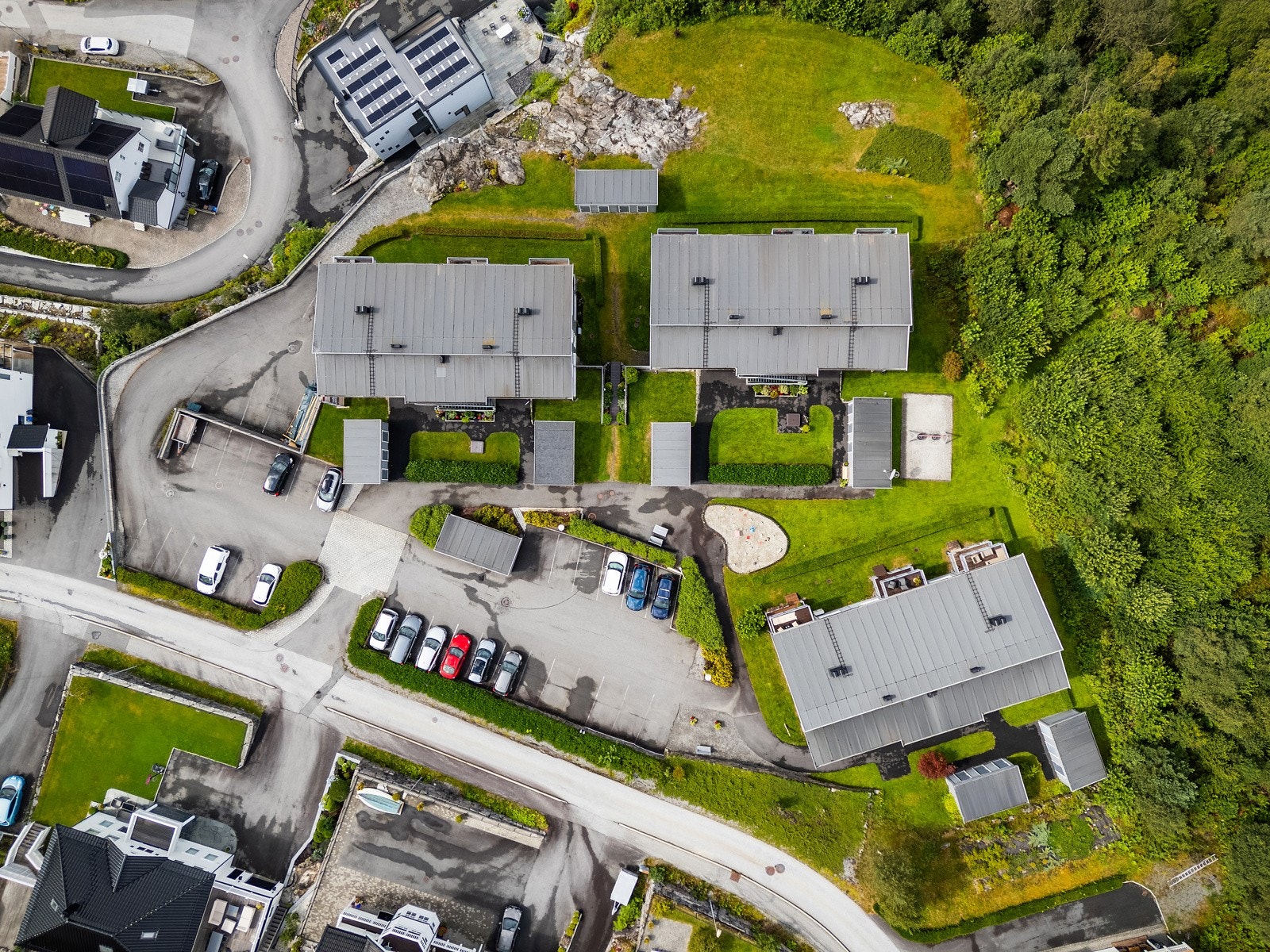 Borettslaget sett ovenfra. Galleribilde