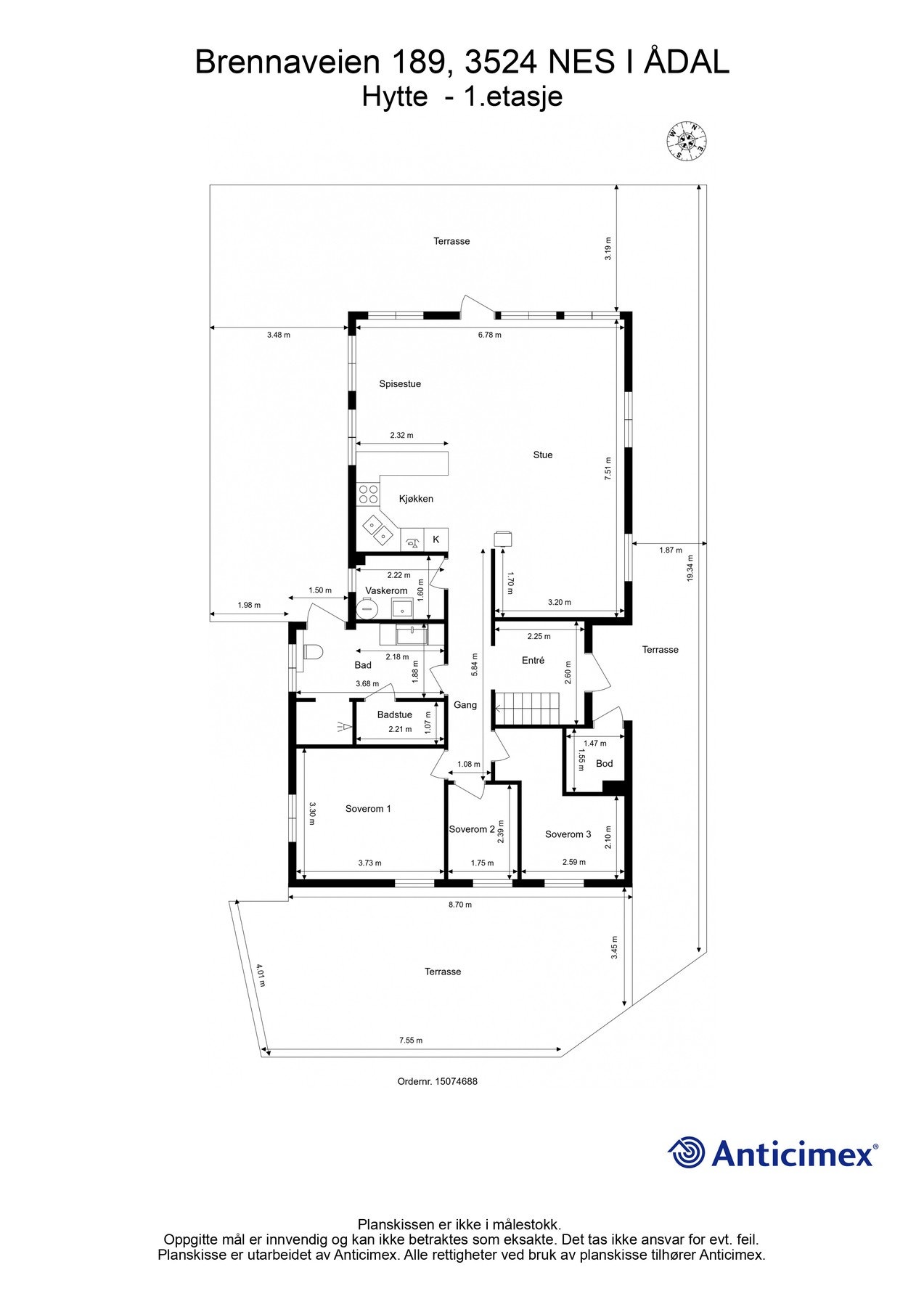 Plantegning Galleribilde