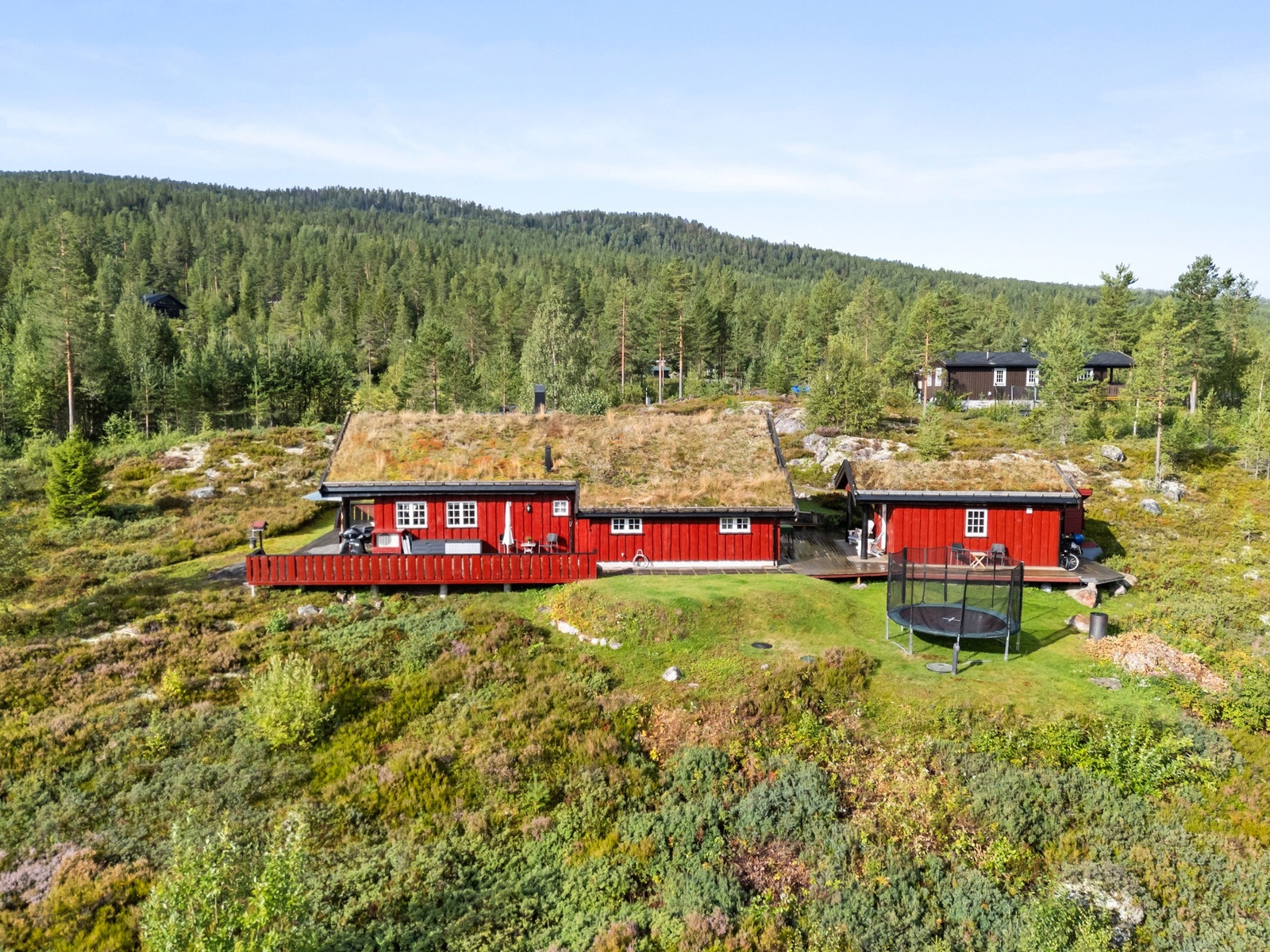 En koselig familiehytte i idylliske omgivelser, beliggende i hyttefeltet Veltelia Galleribilde