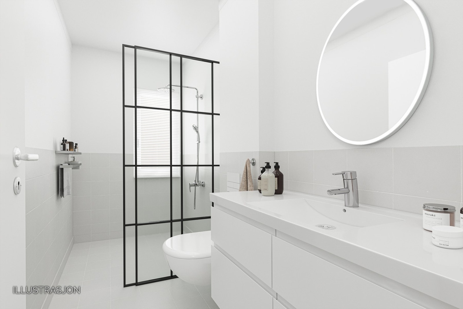 Bad, digitalt oppusset. Galleribilde