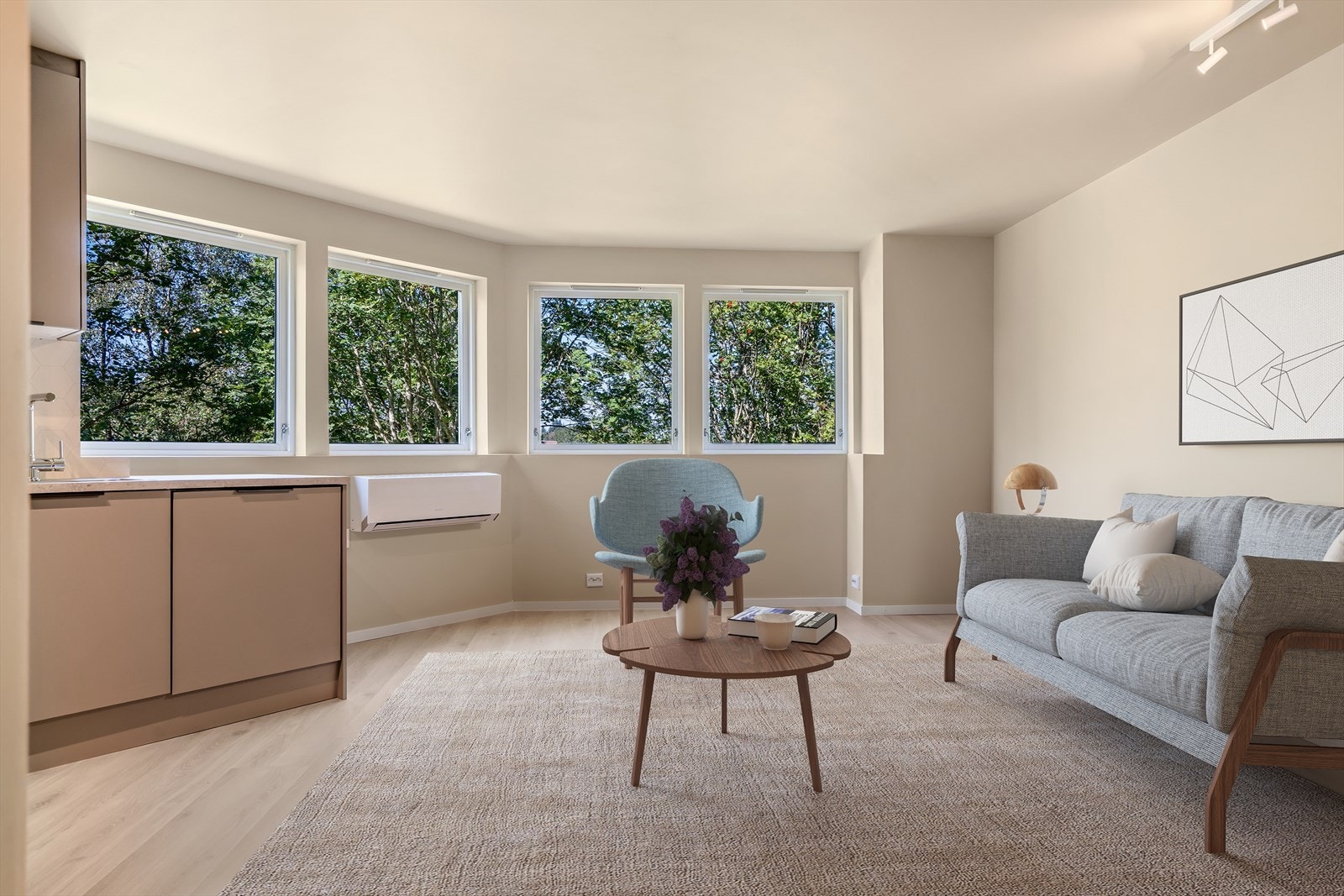 Bildet er digitalt møblert Galleribilde