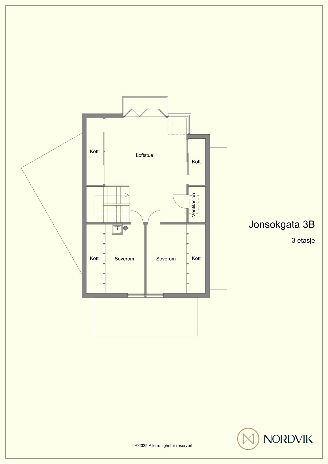 Plantegning 2. etasje Galleribilde