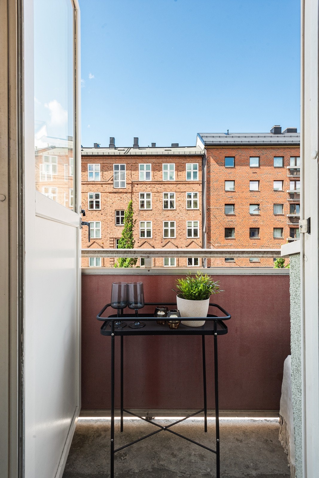 Trivelig balkong Galleribilde