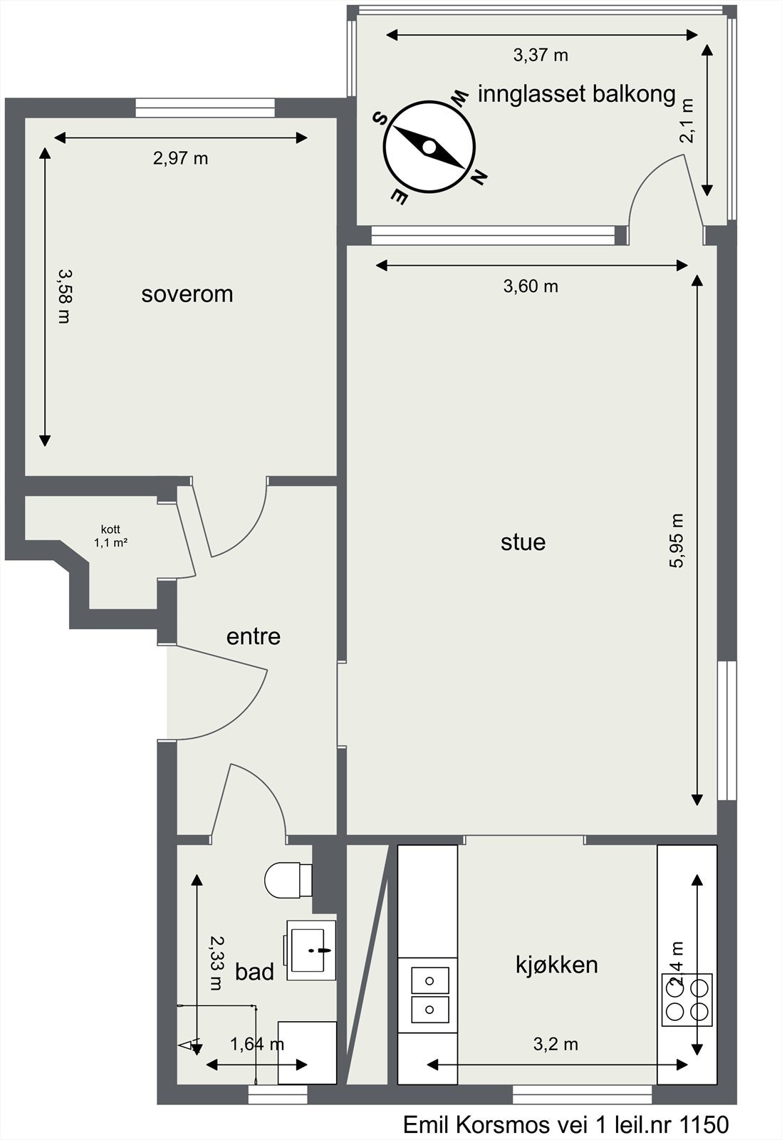 Plantegning Galleribilde