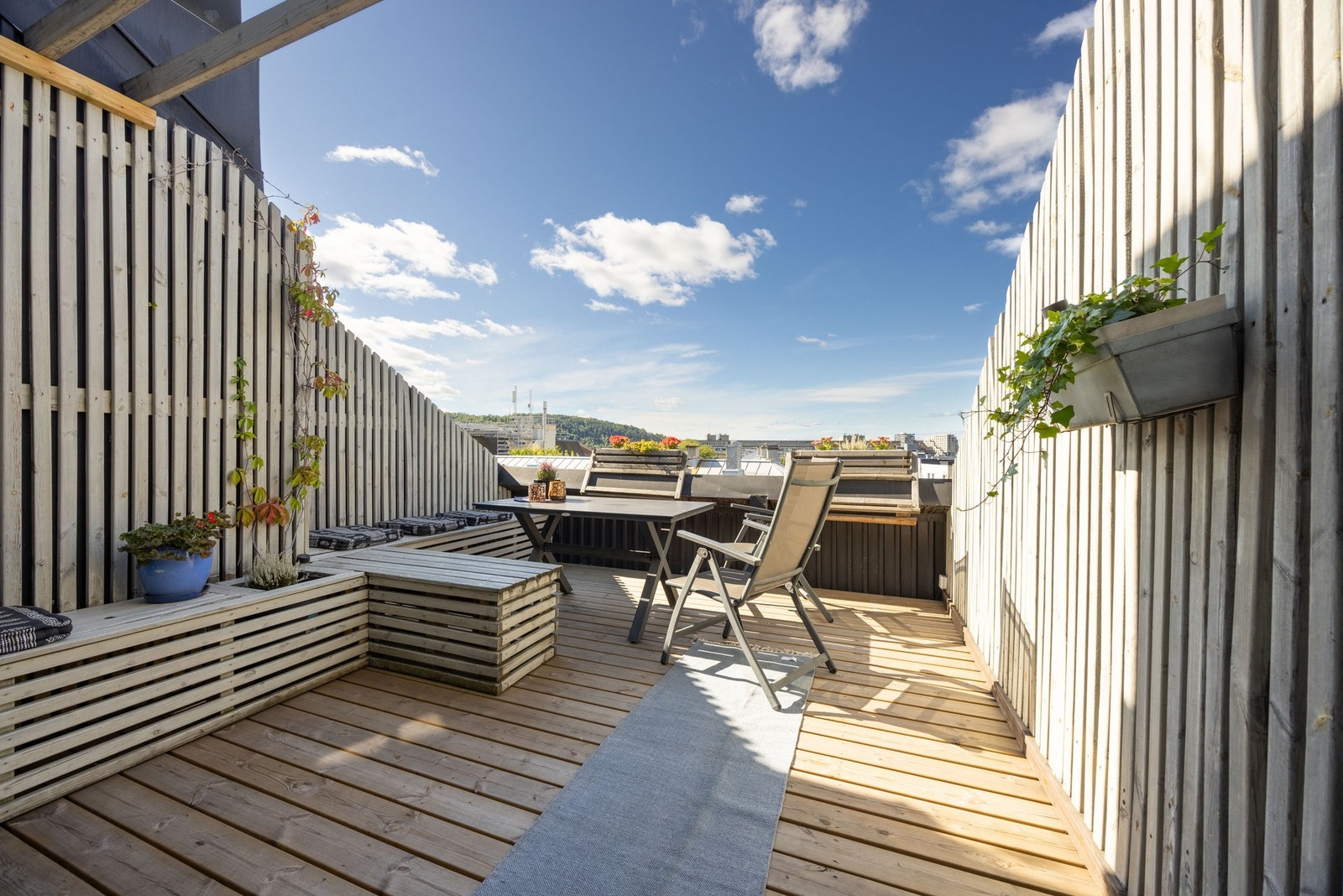 Felles takterrasse med sol fra formiddagen til kvelden! Galleribilde