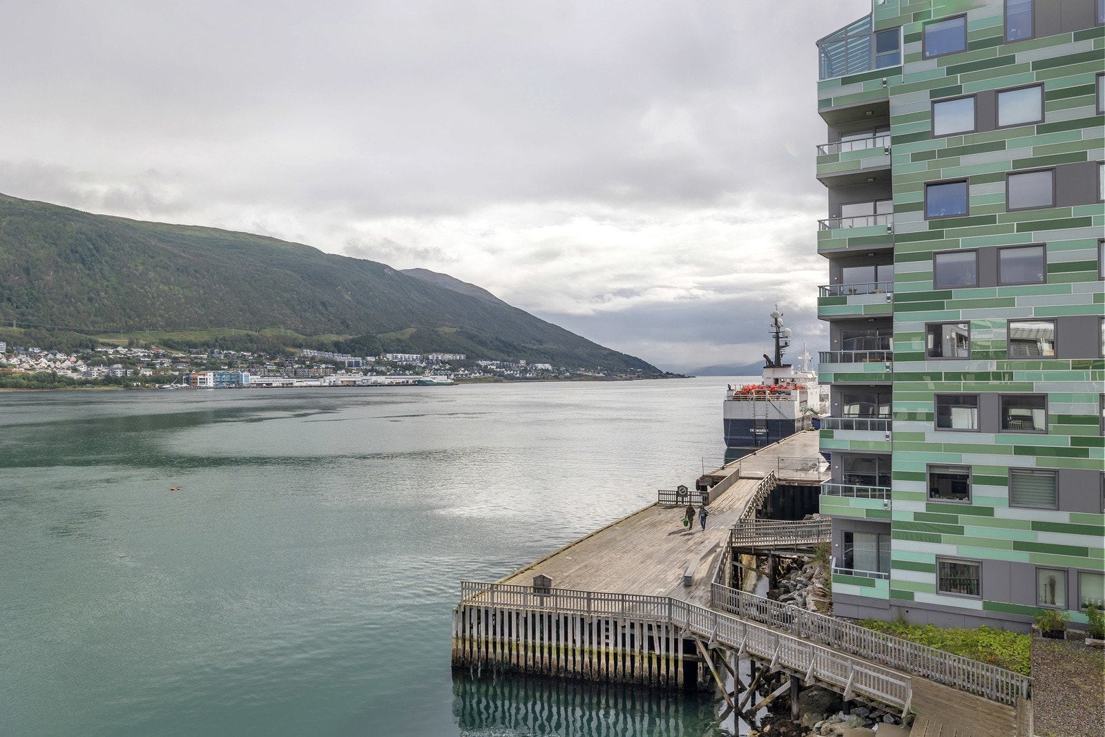 Flott utsikt fra balkongen. Galleribilde