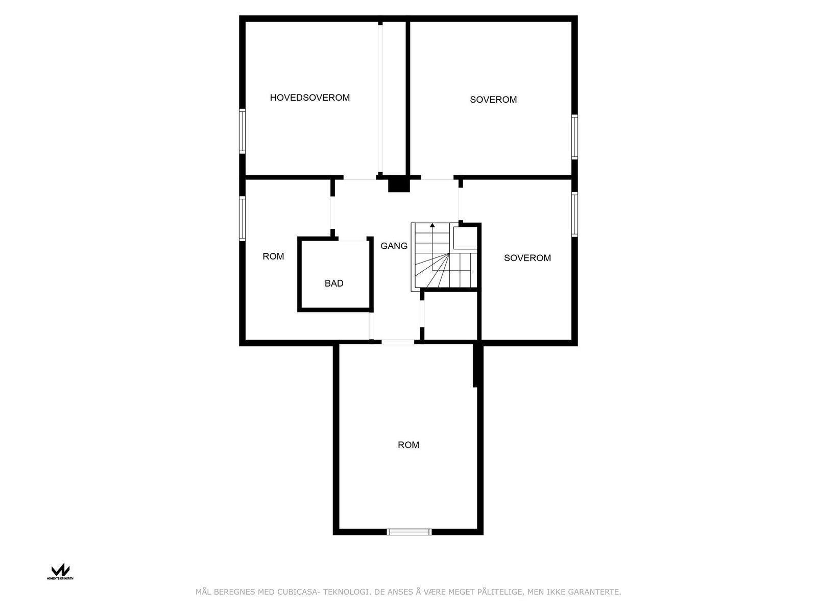 Plantegning loftsetajse Galleribilde