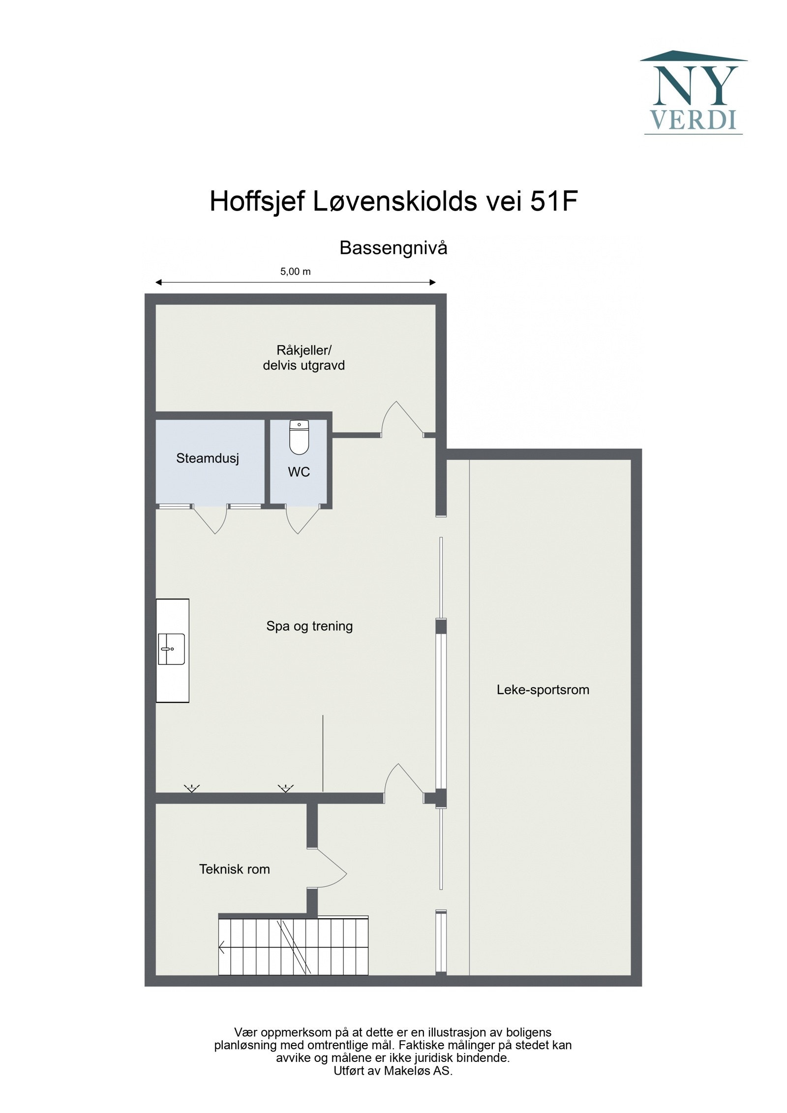 Hoffsjef Løvenskiolds vei 51F - Bassengnivå Galleribilde