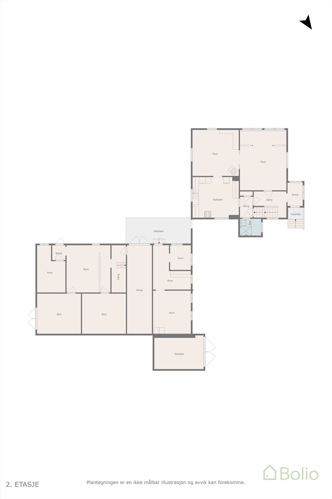 Plantegning Galleribilde