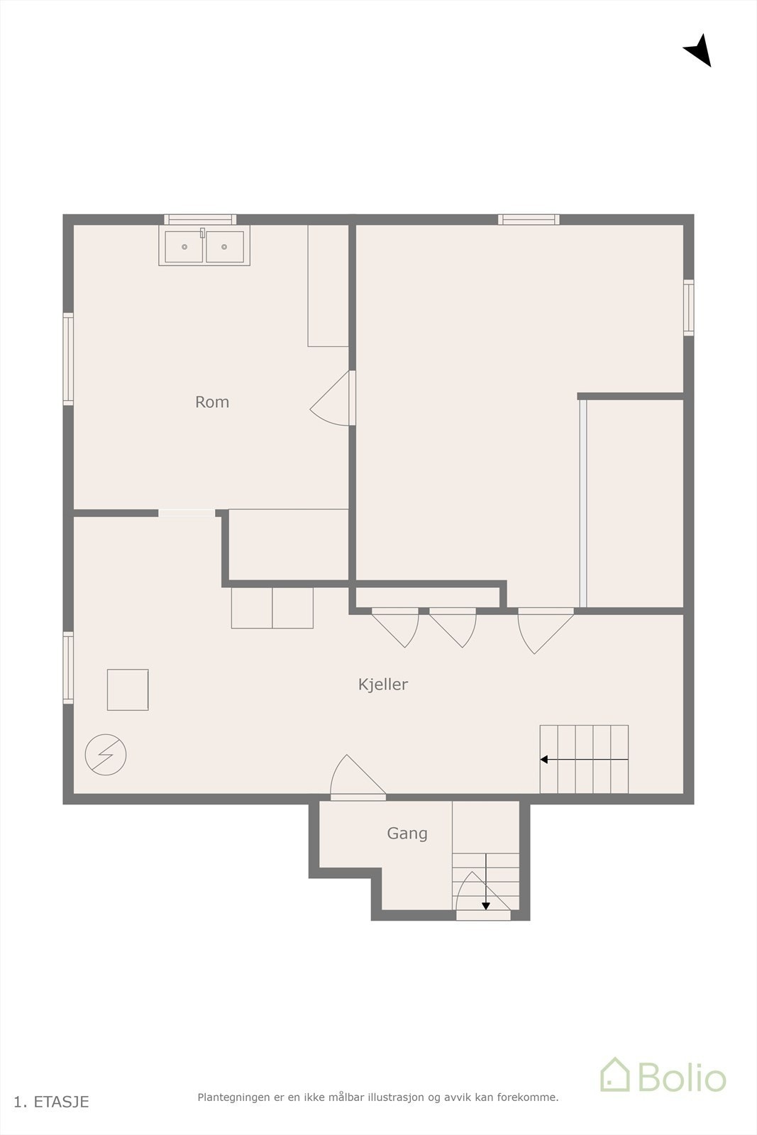 Plantegning Galleribilde