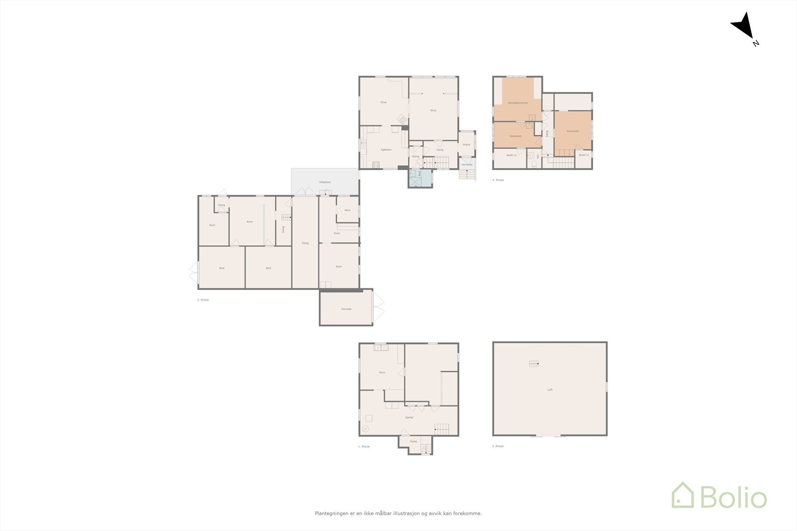 Plantegning Galleribilde