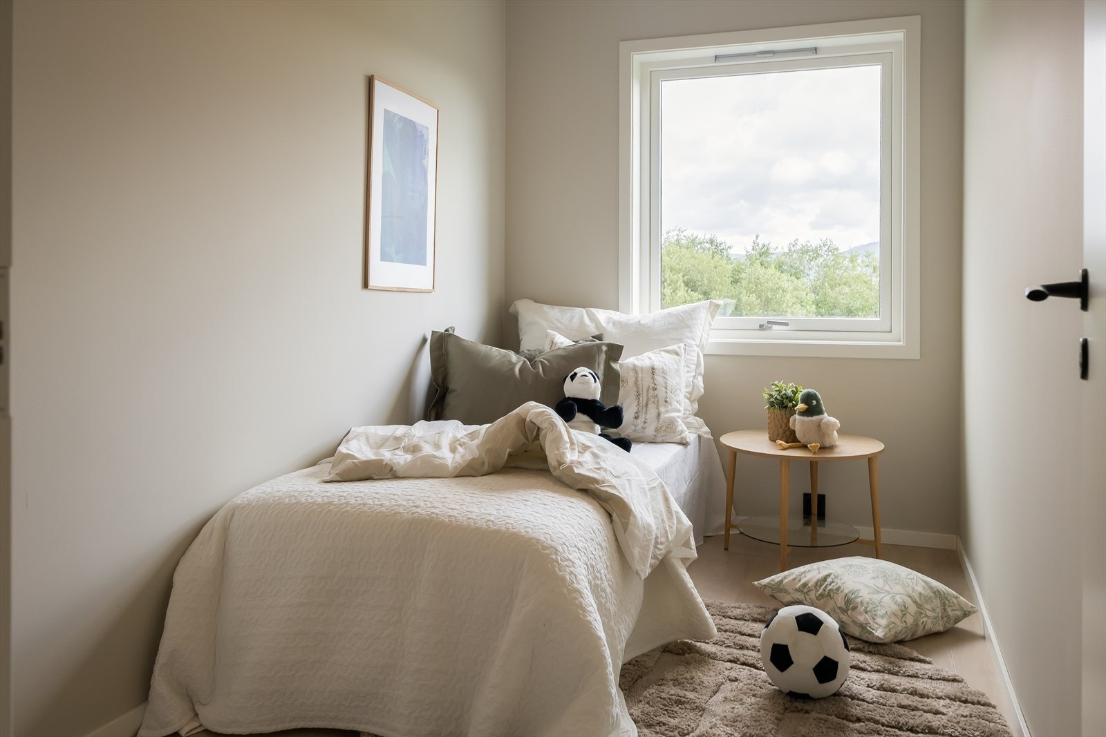 Her fra soverommet på 6.7 kvm. Galleribilde