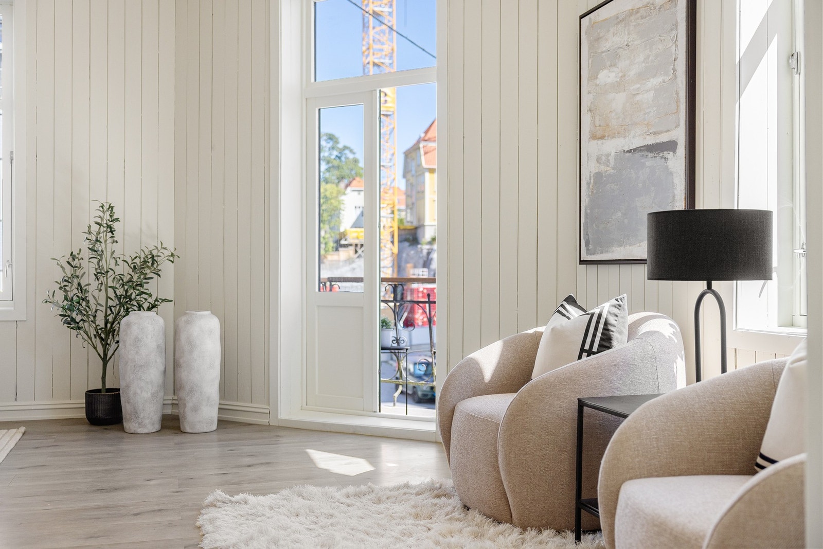 Fra stuen har man adkomst til en flott balkong. Galleribilde