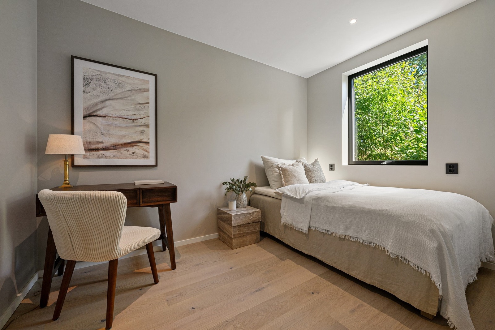 Soverom 3. Enten man ønsker barnerom, gjesterom, hjemmekontor, finnes det mange muligheter for å tilpasse etter behov. Galleribilde